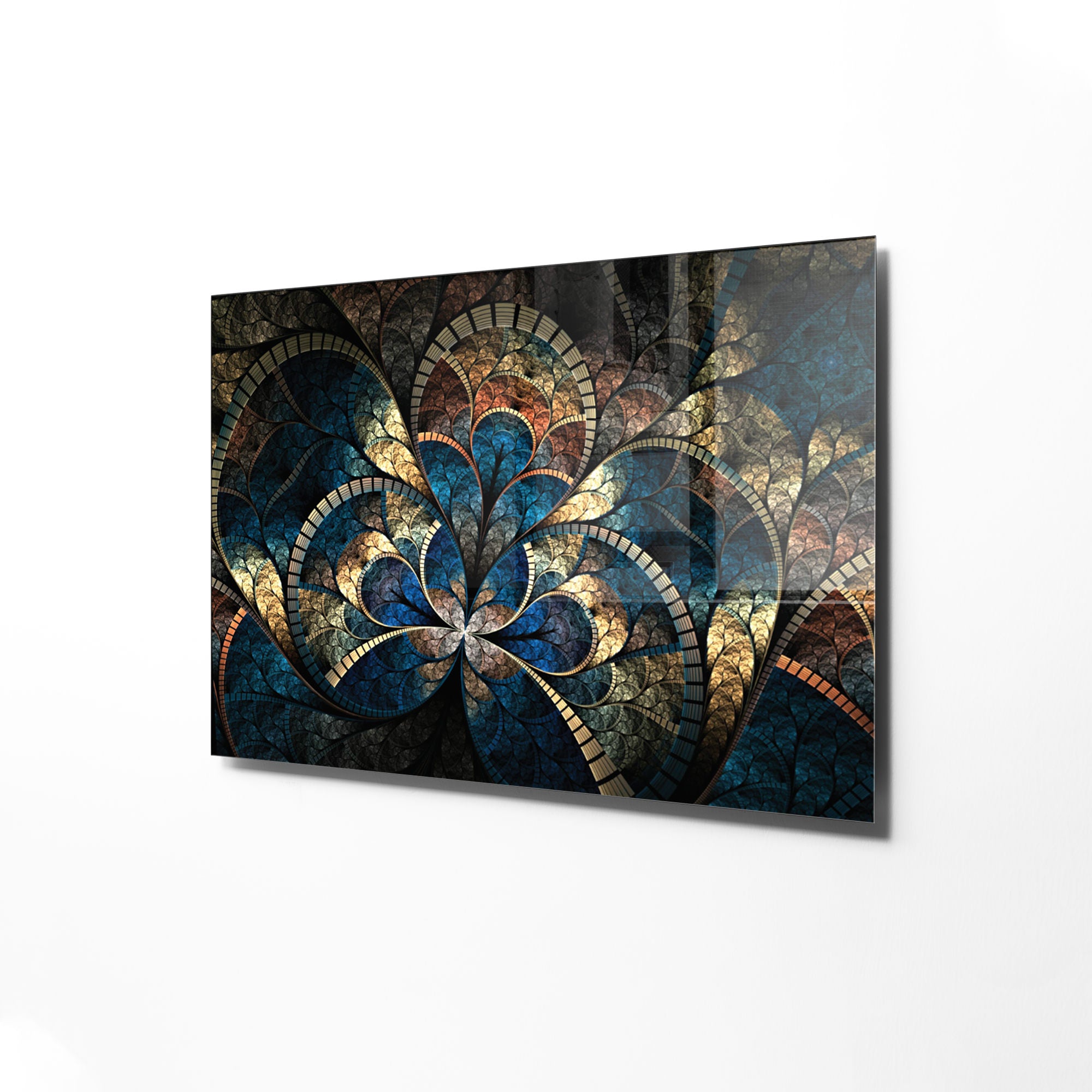 Quadro Decorativo em Vidro Temperado Multicolor 45x65cm - Arte Moderna para Transformar o Seu Espaço