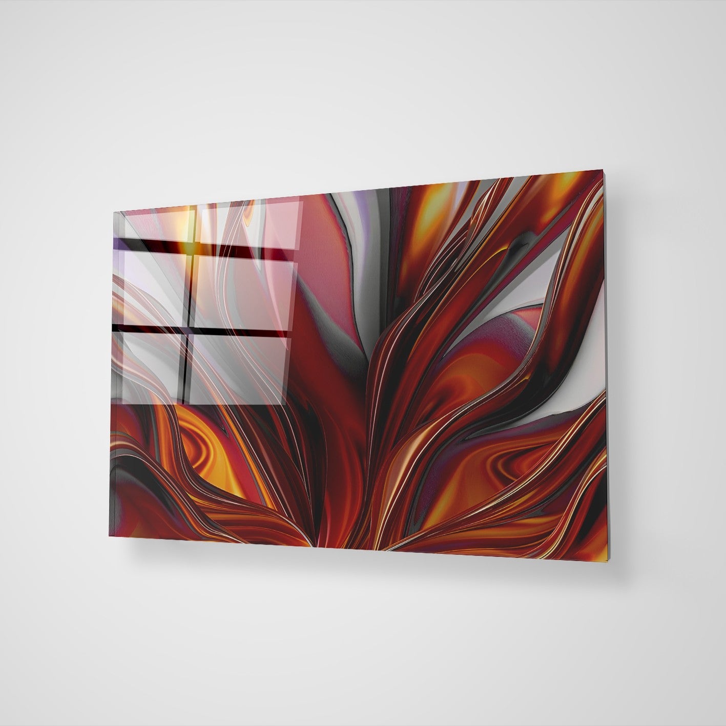 Quadro Decorativo em Vidro Temperado Multicolor 70x100cm - Arte Moderna para Transformar o Seu Espaço