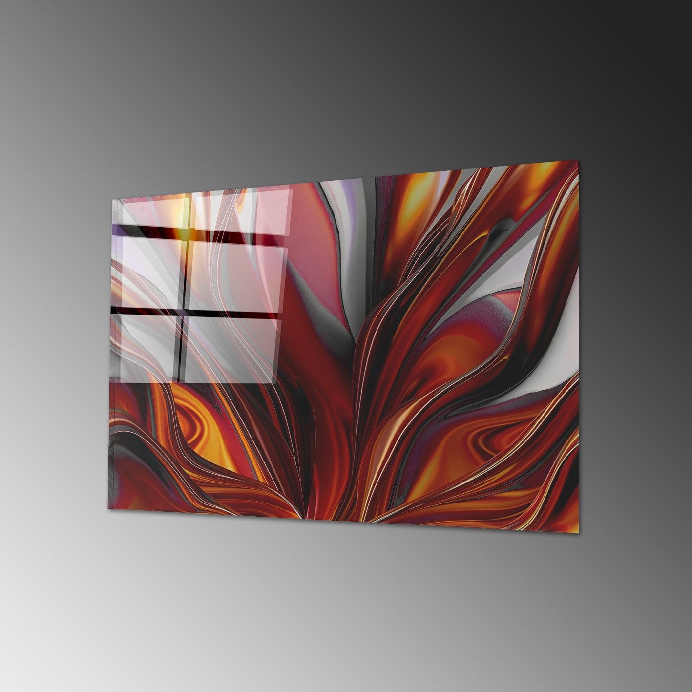 Quadro Decorativo em Vidro Temperado Multicolor 70x100cm - Arte Moderna para Transformar o Seu Espaço