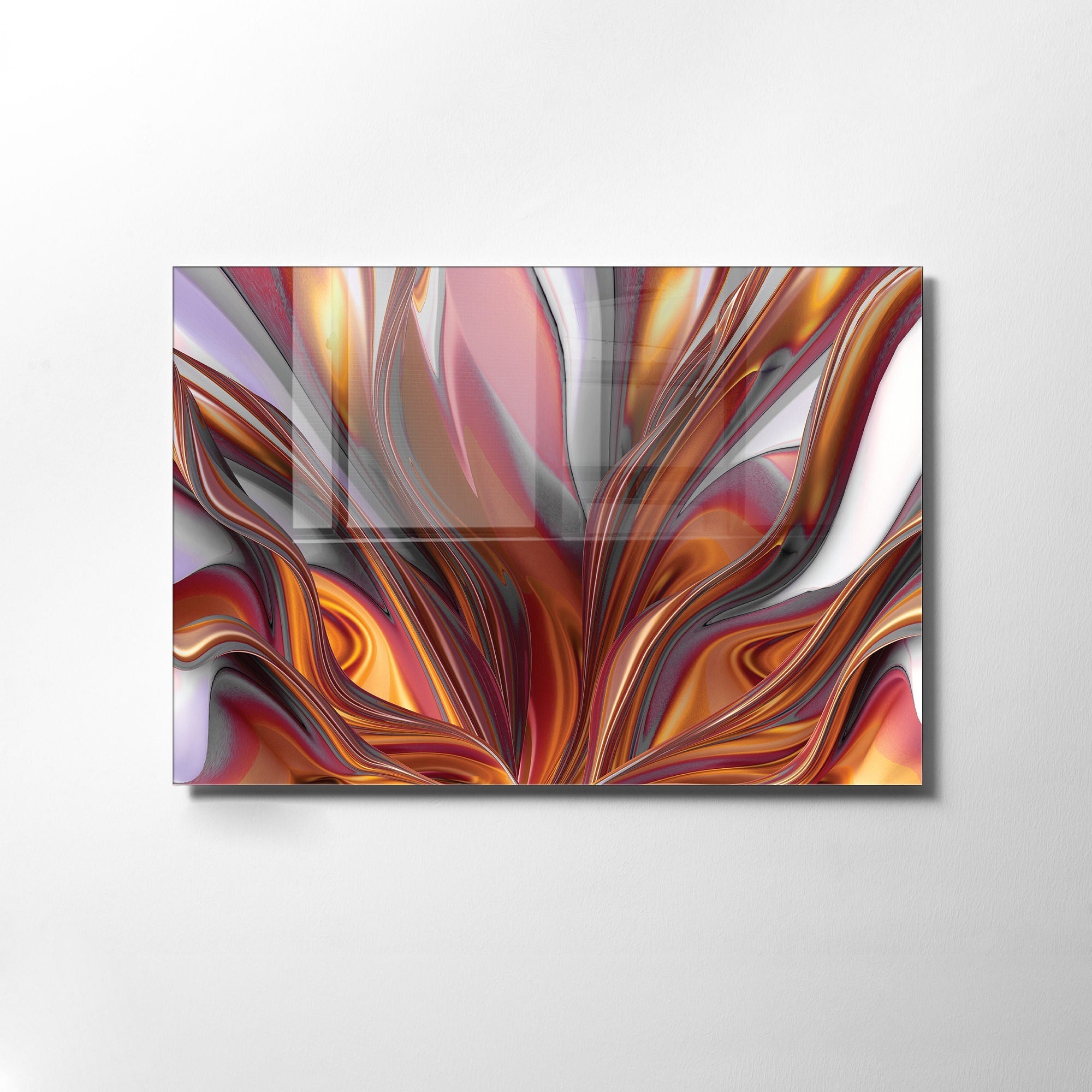 Quadro Decorativo em Vidro Temperado Multicolor 70x100cm - Arte Moderna para Transformar o Seu Espaço