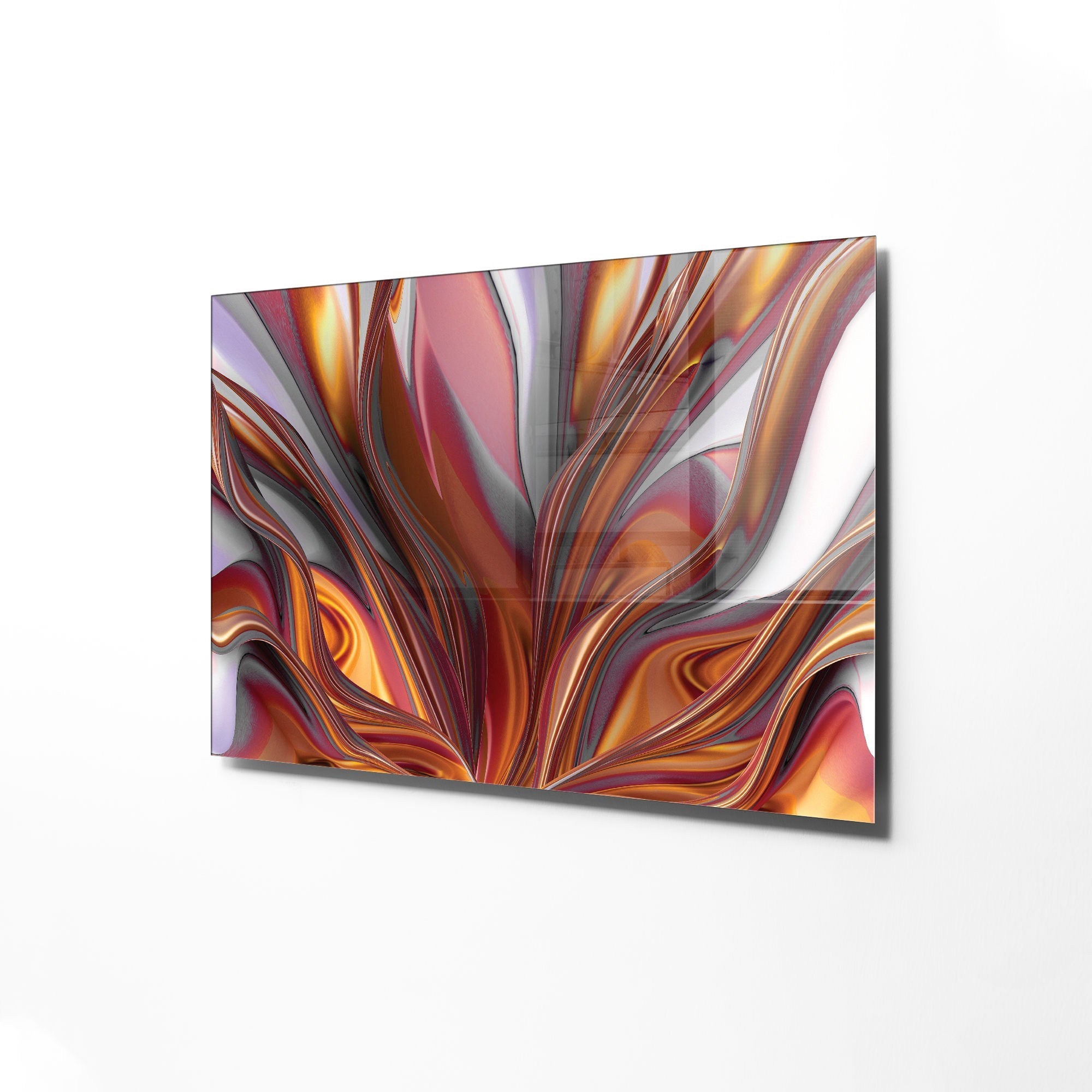 Quadro Decorativo em Vidro Temperado Multicolor 70x100cm - Arte Moderna para Transformar o Seu Espaço