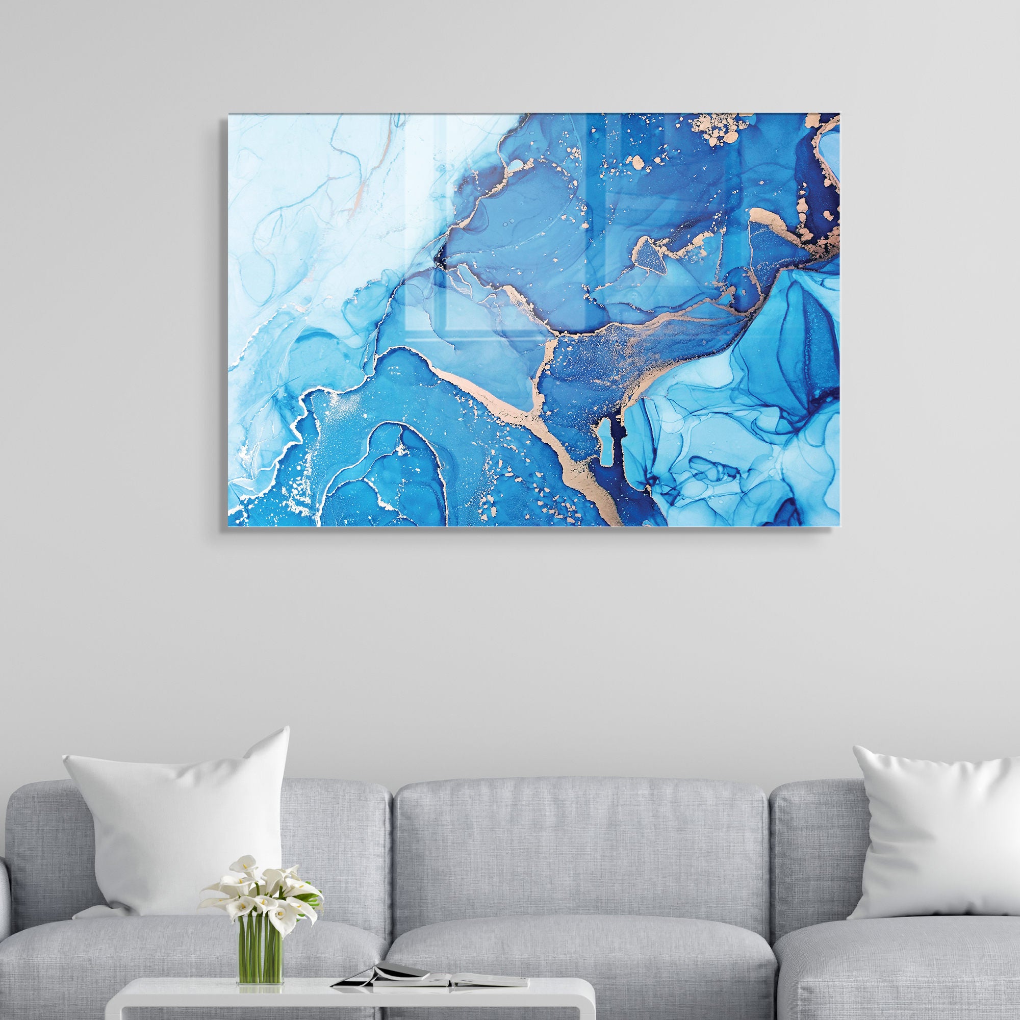 Quadro Decorativo em Vidro Temperado Multicolor 70x100cm - Arte Moderna para Transformar o Seu Espaço