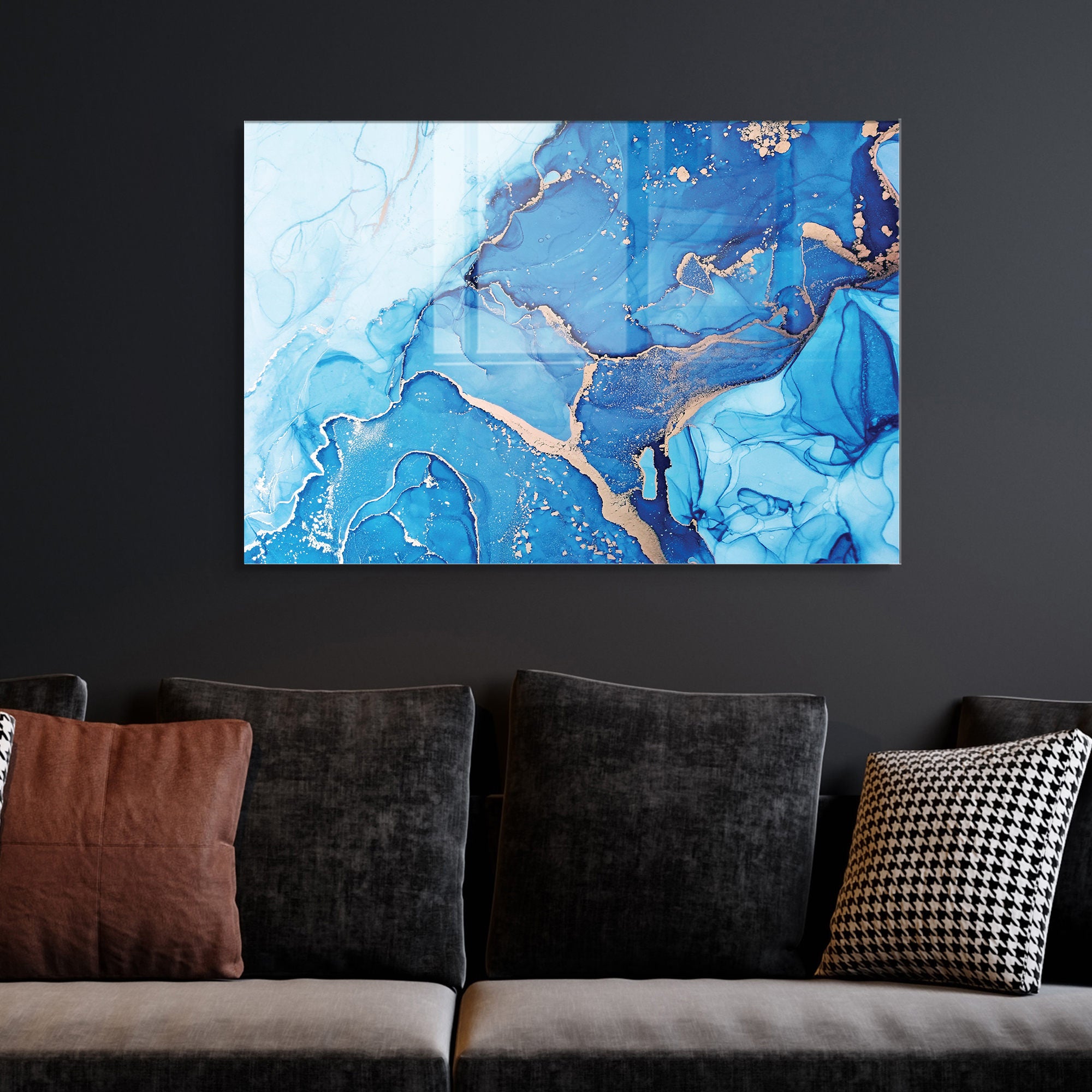 Quadro Decorativo em Vidro Temperado Multicolor 50x70cm - Arte Moderna para Transformar o Seu Espaço