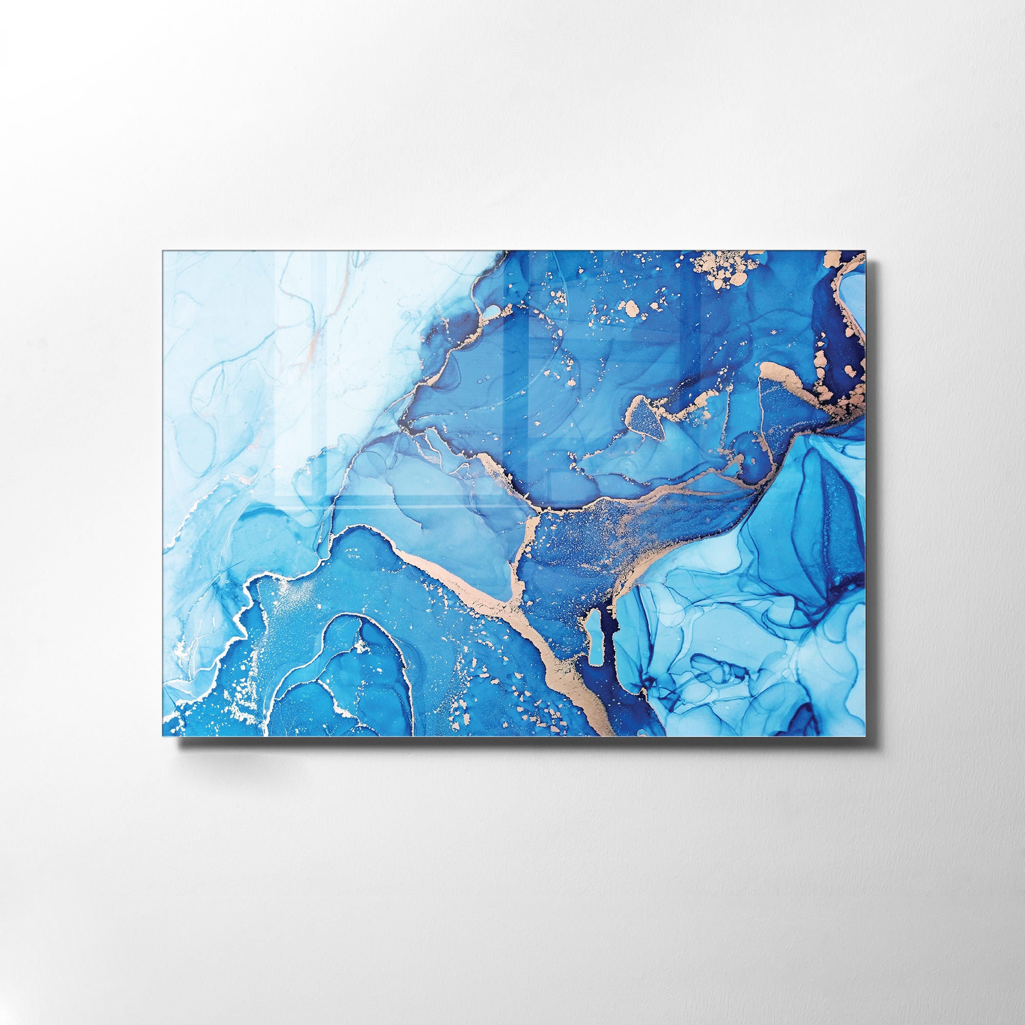 Quadro Decorativo em Vidro Temperado Multicolor 30x45cm - Arte Moderna para Decoração de Interiores