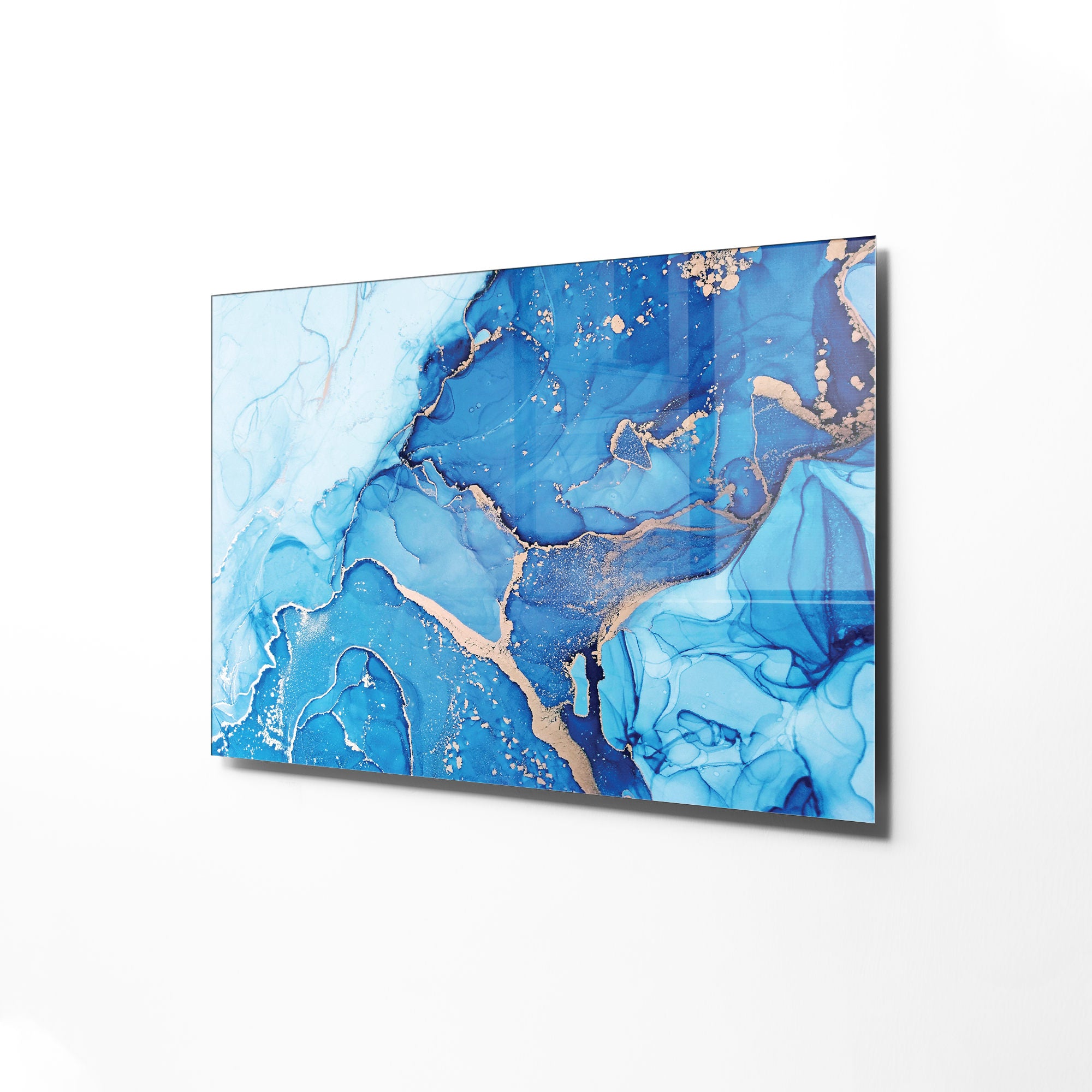 Quadro Decorativo em Vidro Temperado Multicolor 30x45cm - Arte Moderna para Decoração de Interiores