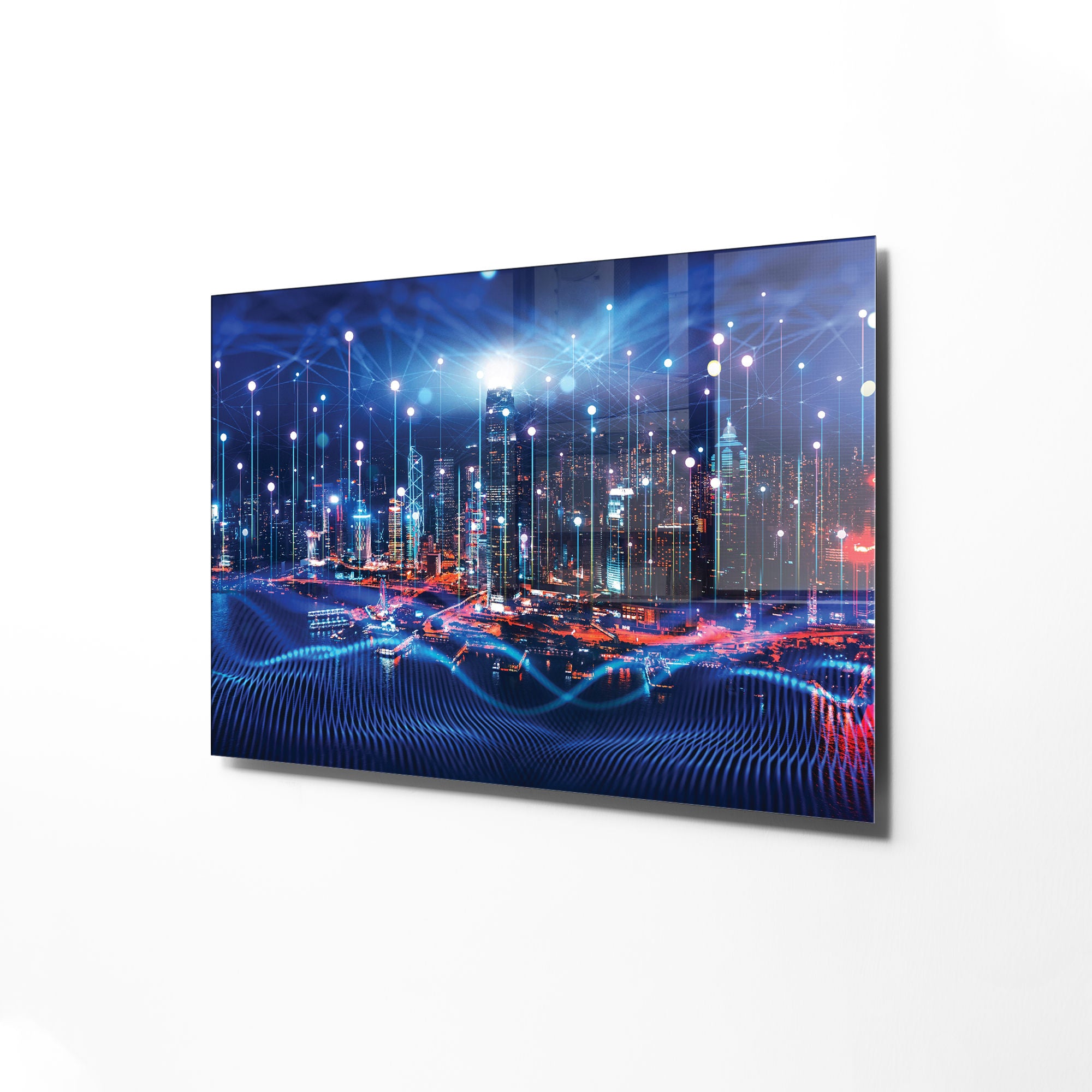 Quadro Decorativo em Vidro Temperado Multicolor 70x100cm - Arte Moderna para Transformar o Seu Espaço