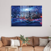 Quadro Decorativo em Vidro Temperado Multicolor 50x70cm - Arte Moderna para Transformar o Seu Espaço