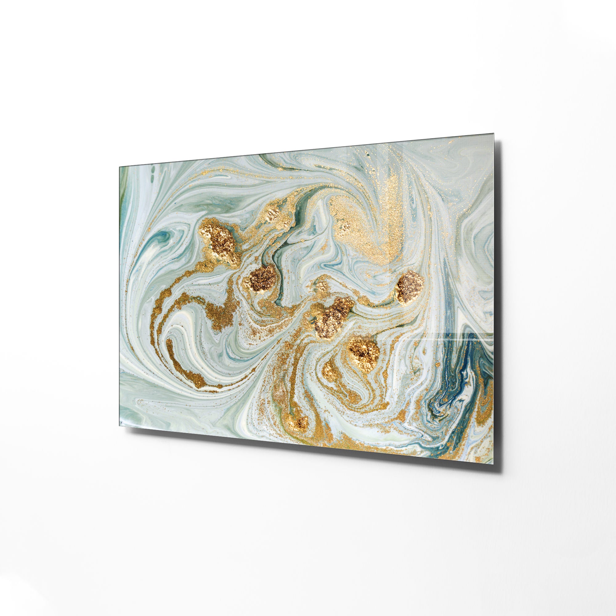 Quadro Decorativo em Vidro Temperado Multicolor 30x45cm - Arte Moderna para Decoração de Interiores