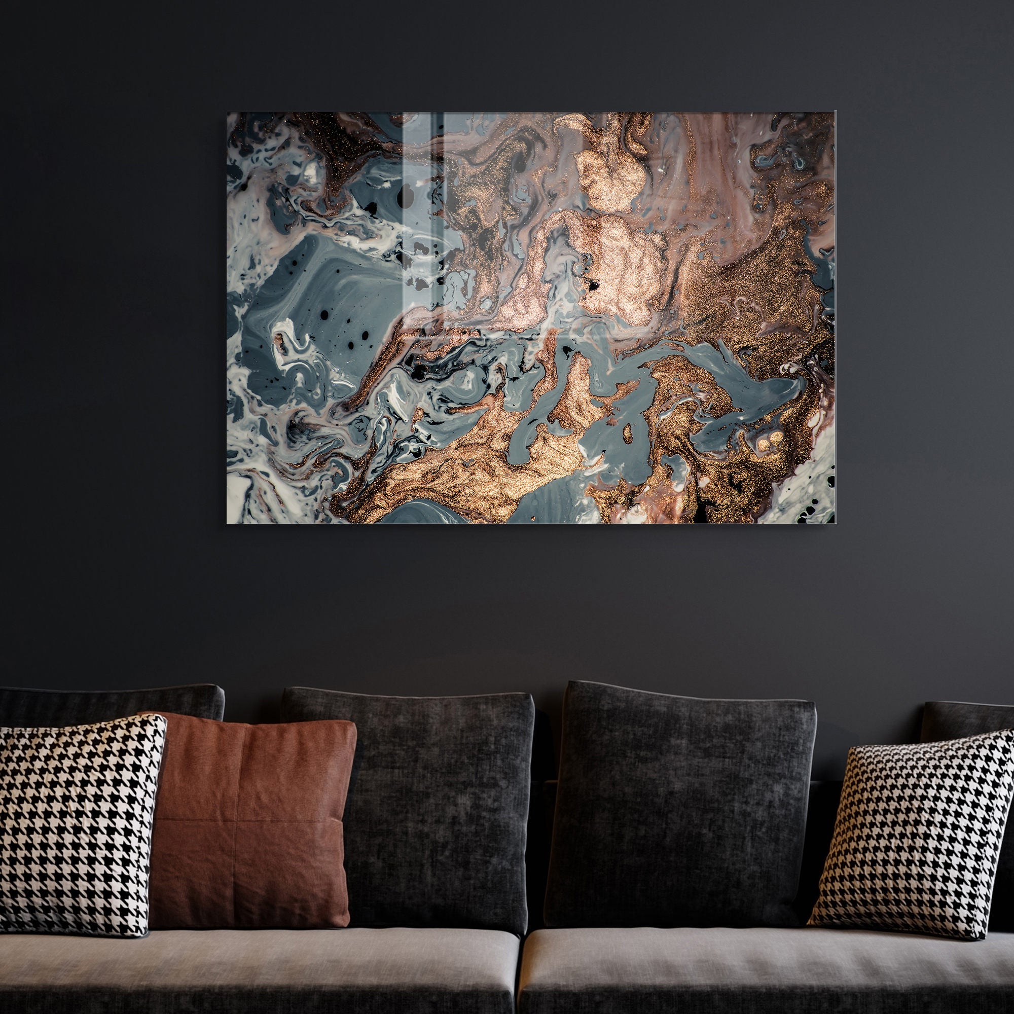 Quadro Decorativo em Vidro Temperado Multicolor 70x100cm - Arte Moderna para Transformar o Seu Espaço