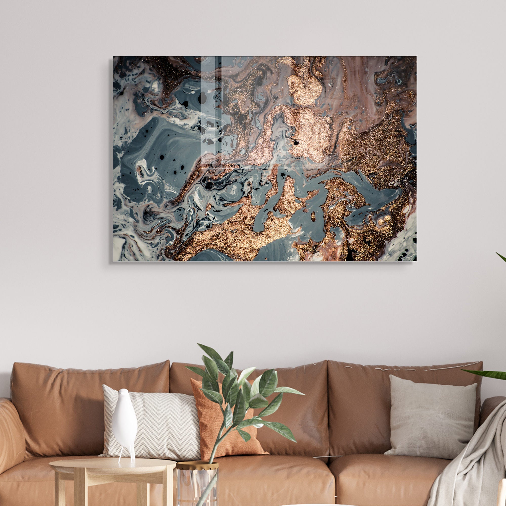 Quadro Decorativo em Vidro Temperado Multicolor 70x100cm - Arte Moderna para Transformar o Seu Espaço
