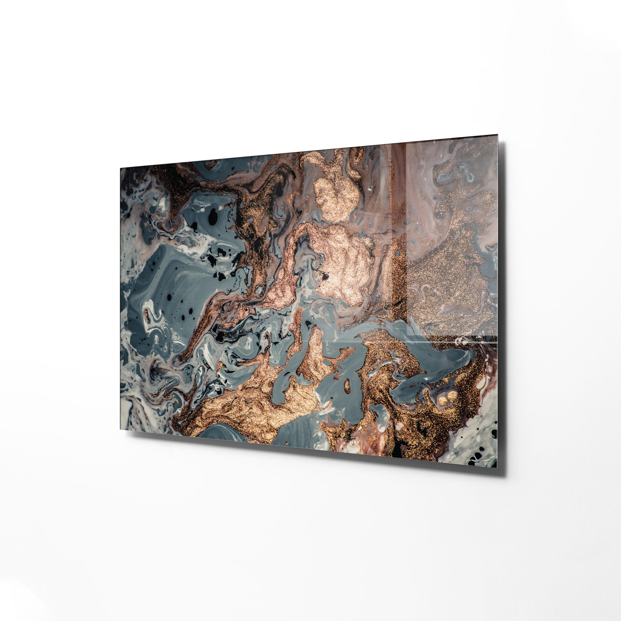 Quadro Decorativo em Vidro Temperado Multicolor 45x65cm - Arte Moderna para Transformar o Seu Espaço