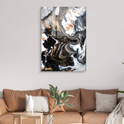 Quadro Decorativo em Vidro Temperado Multicolor 30x45cm - Arte Moderna para Decoração de Interiores