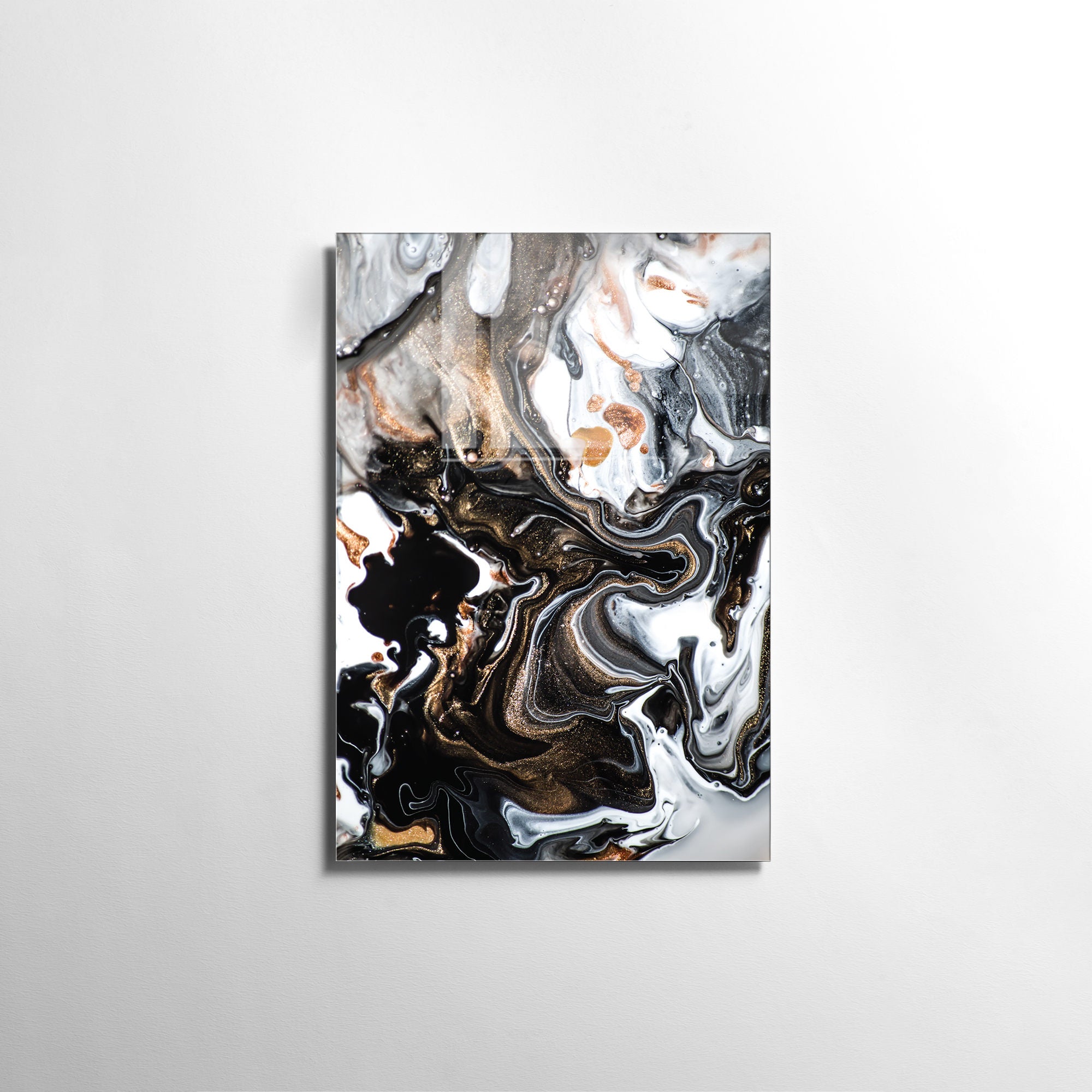 Quadro Decorativo em Vidro Temperado Multicolor 30x45cm - Arte Moderna para Decoração de Interiores