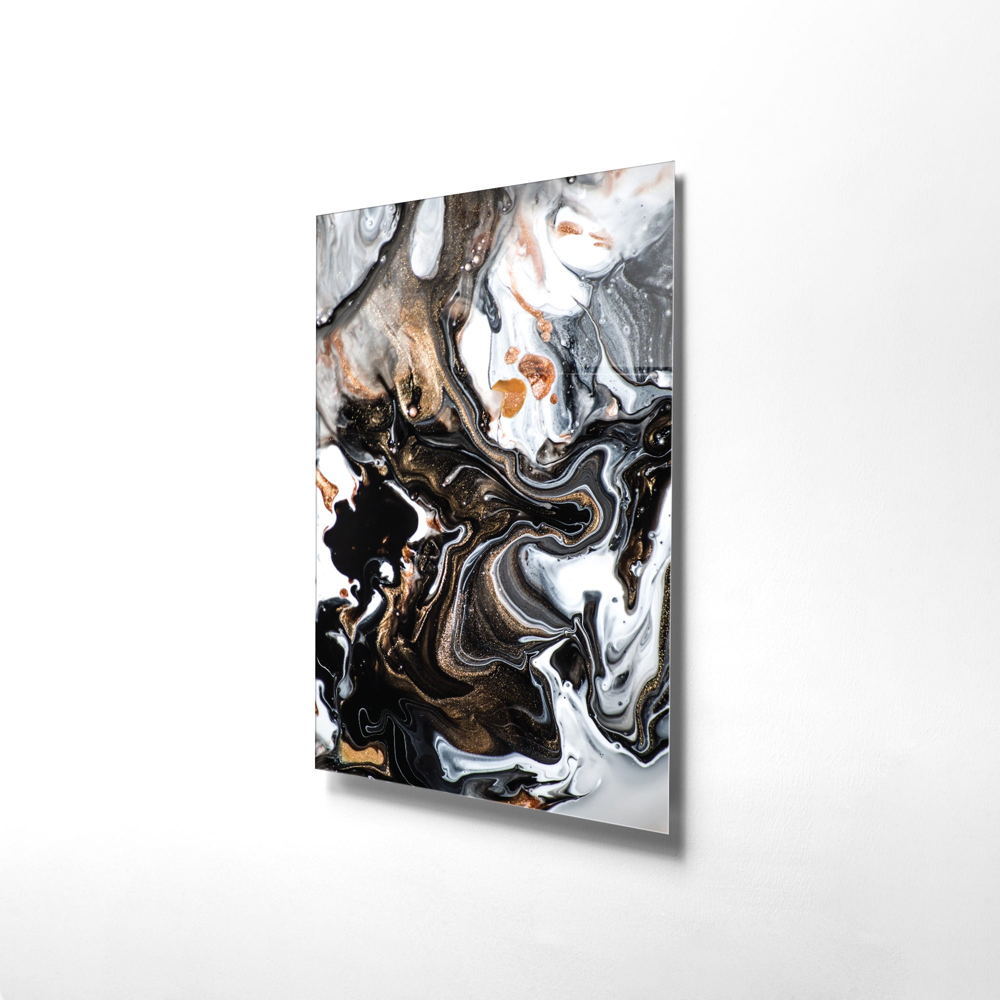 Quadro Decorativo em Vidro Temperado Multicolor 30x45cm - Arte Moderna para Decoração de Interiores