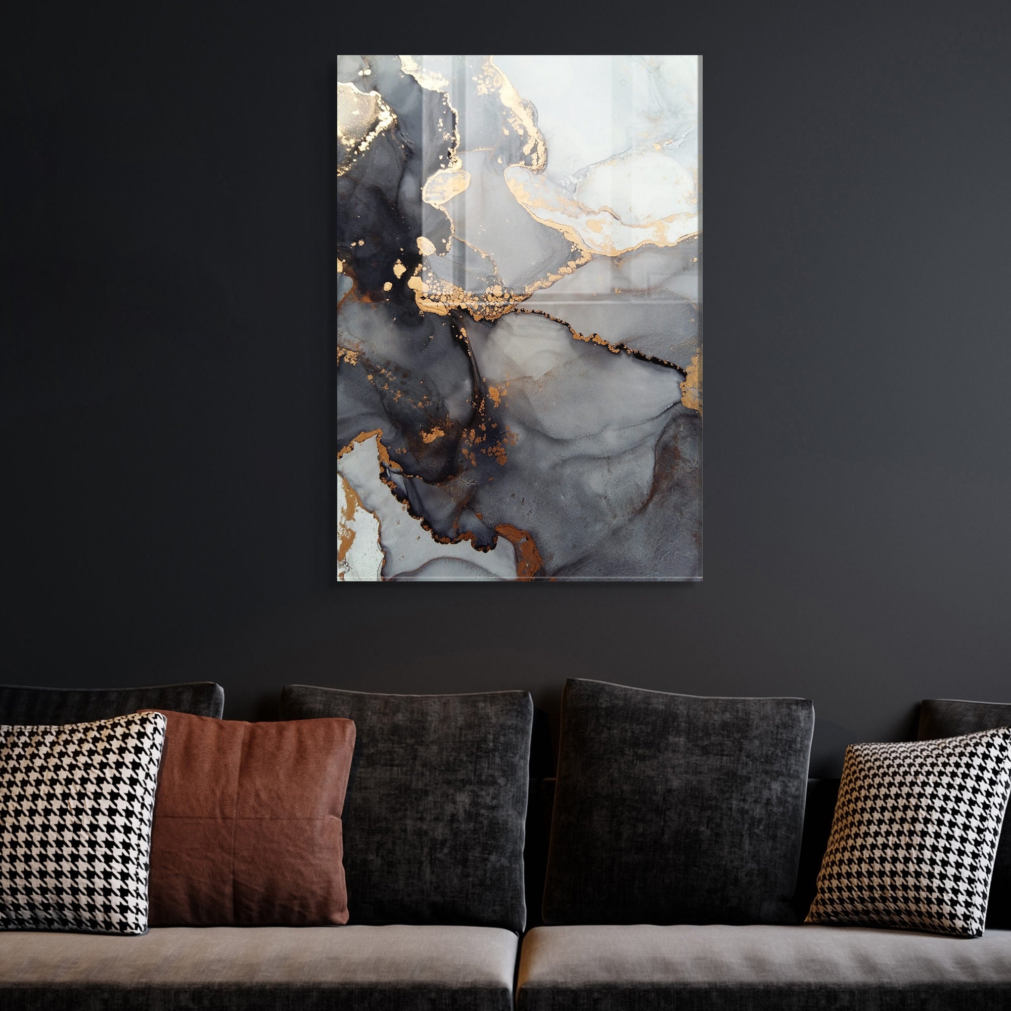 Quadro Decorativo em Vidro Temperado Multicolor 45x65cm - Arte Moderna para Transformar o Seu Espaço