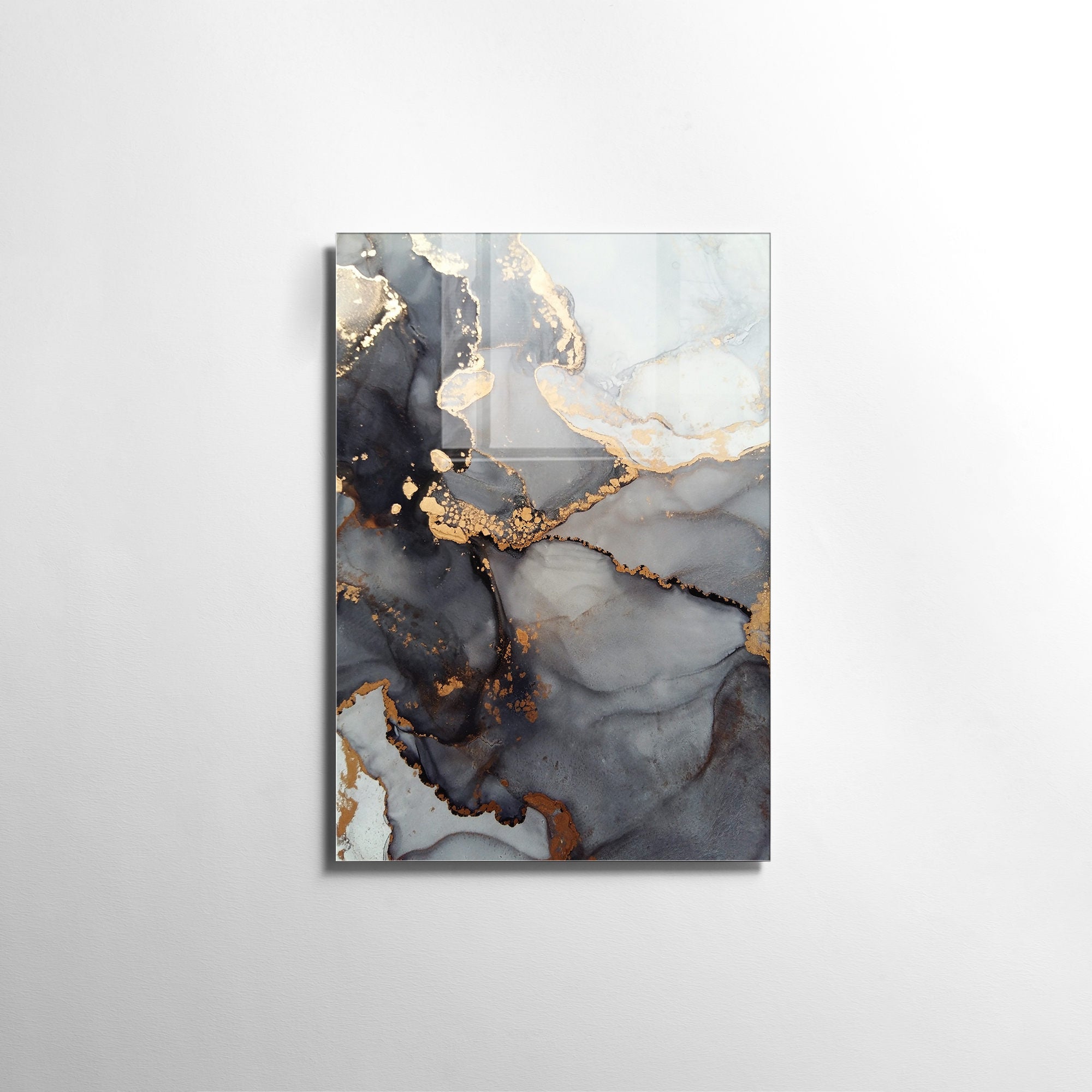 Quadro Decorativo em Vidro Temperado Multicolor 45x65cm - Arte Moderna para Transformar o Seu Espaço