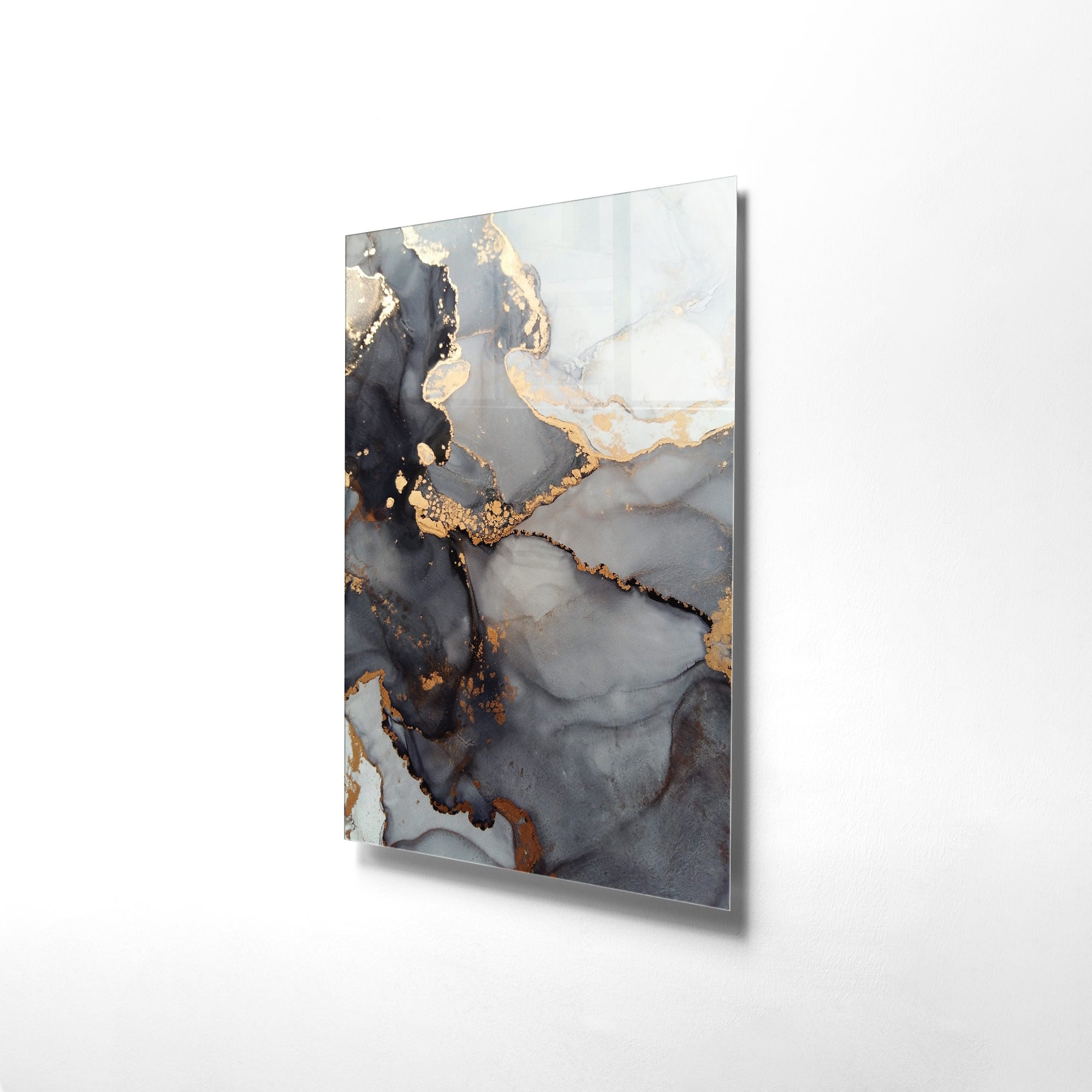 Quadro Decorativo em Vidro Temperado Multicolor 30x45cm - Arte Moderna para Decoração de Interiores