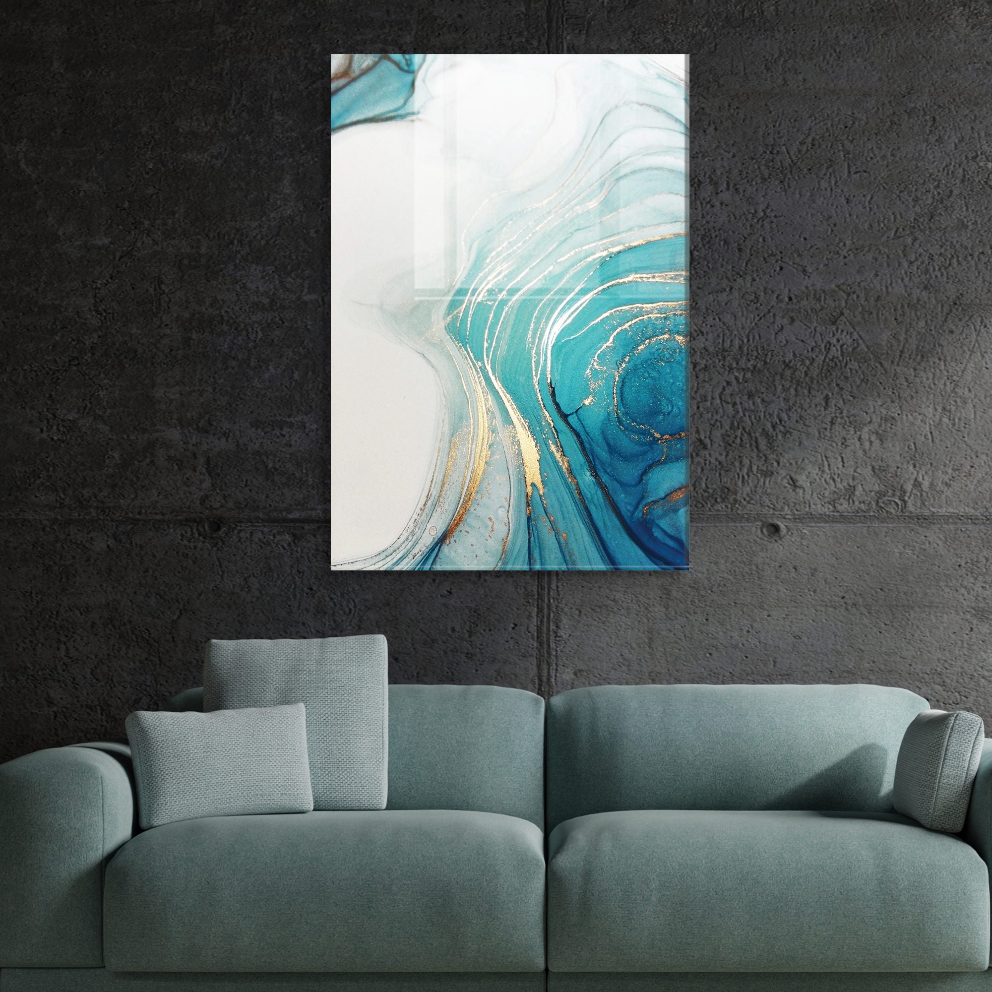 Quadro Decorativo em Vidro Temperado Multicolor 50x70cm - Arte Moderna para Transformar o Seu Espaço