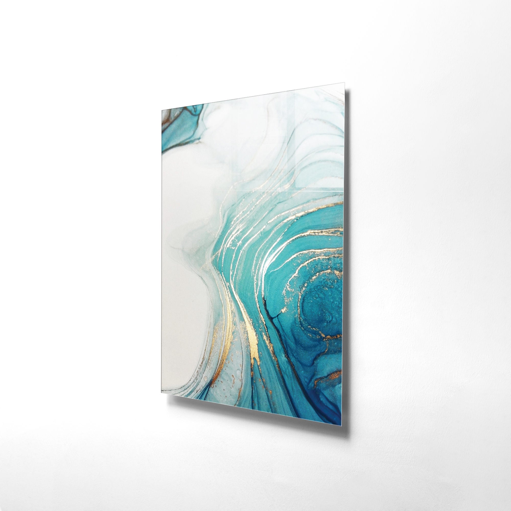 Quadro Decorativo em Vidro Temperado Multicolor 30x45cm - Arte Moderna para Decoração de Interiores