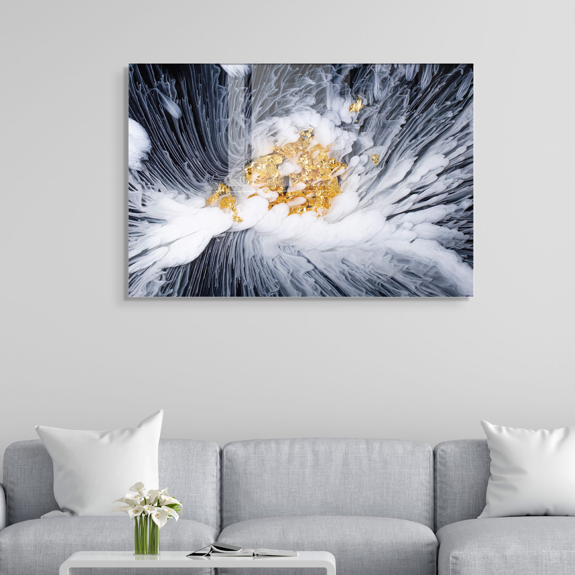Quadro Decorativo em Vidro Temperado Multicolor 70x100cm - Arte Moderna para Transformar o Seu Espaço
