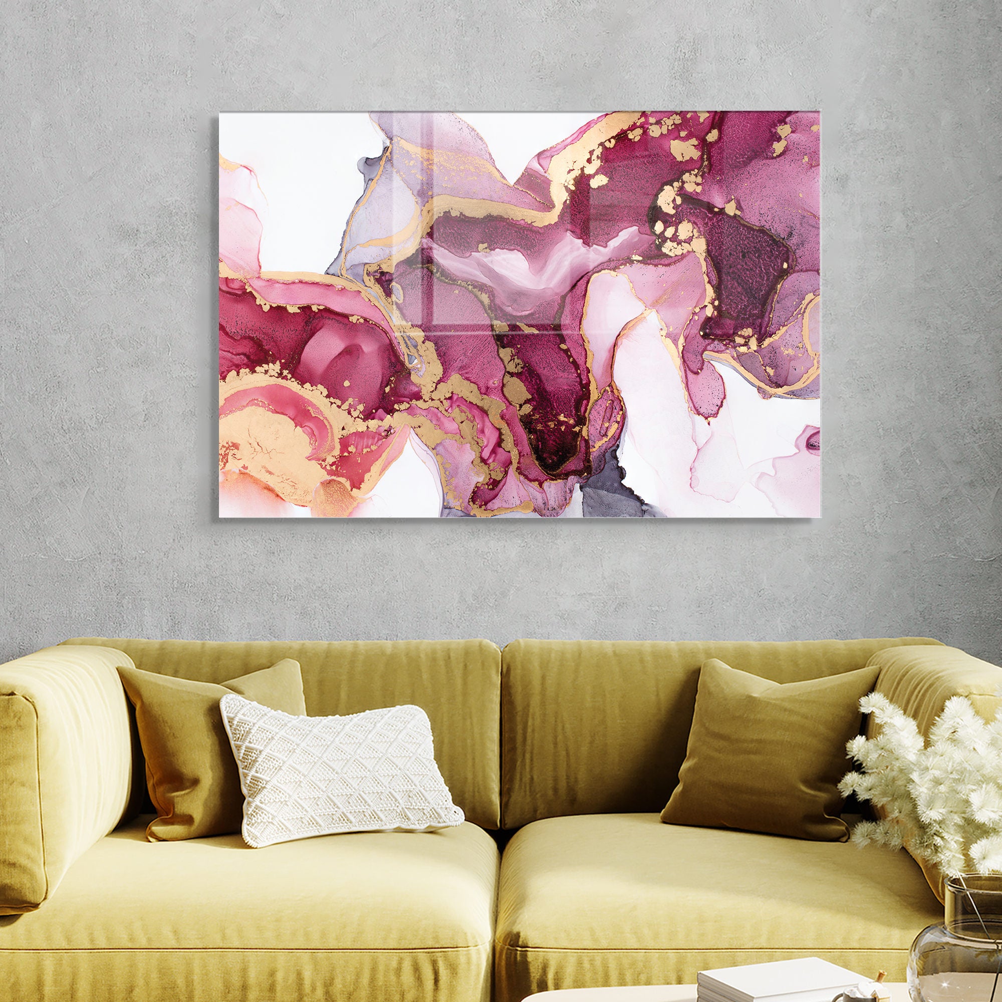 Quadro Decorativo em Vidro Temperado Multicolor 45x65cm - Arte Moderna para Transformar o Seu Espaço