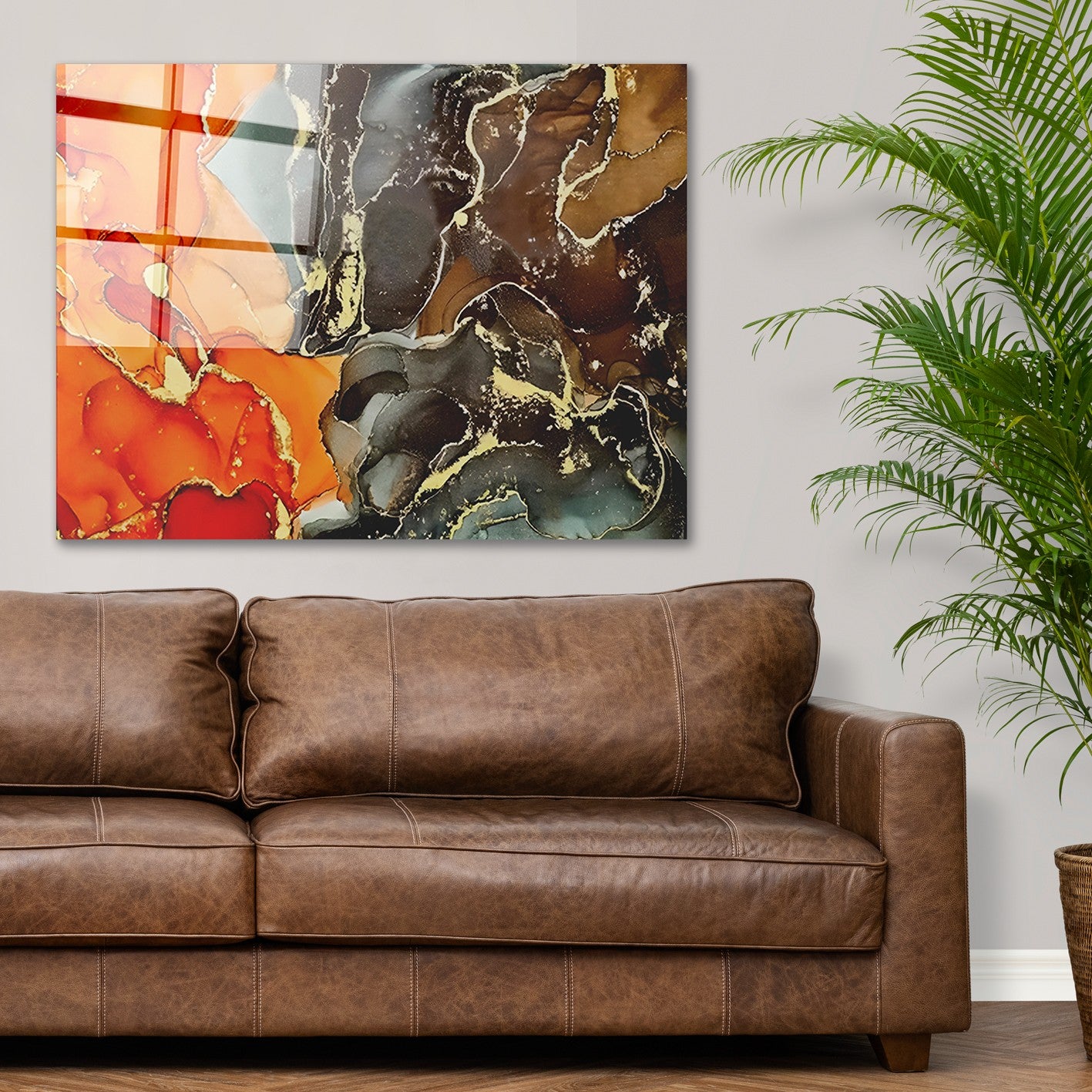 Quadro Decorativo em Vidro Temperado Multicolor 70x100cm - Arte Moderna para Transformar o Seu Espaço