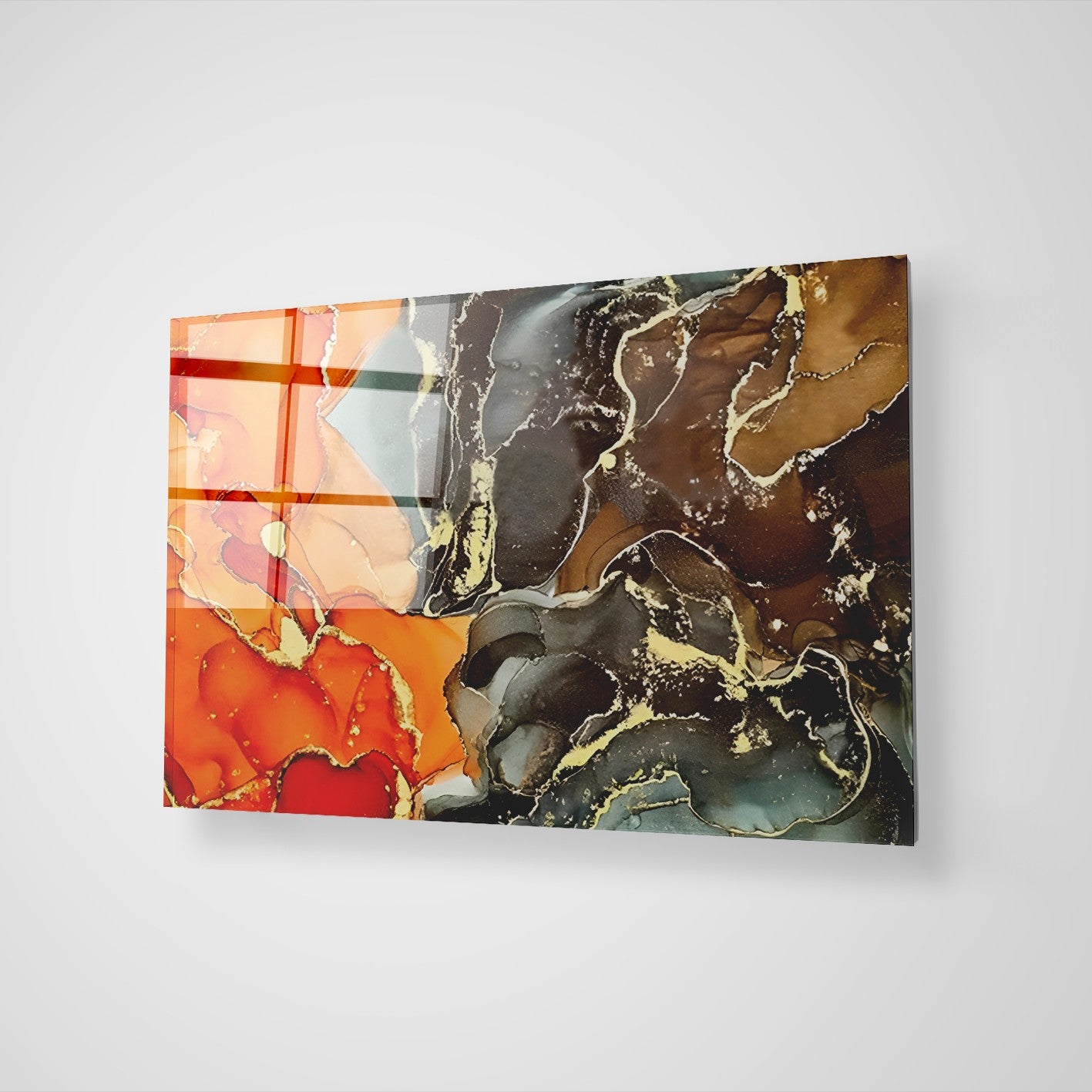 Quadro Decorativo em Vidro Temperado Multicolor 70x100cm - Arte Moderna para Transformar o Seu Espaço