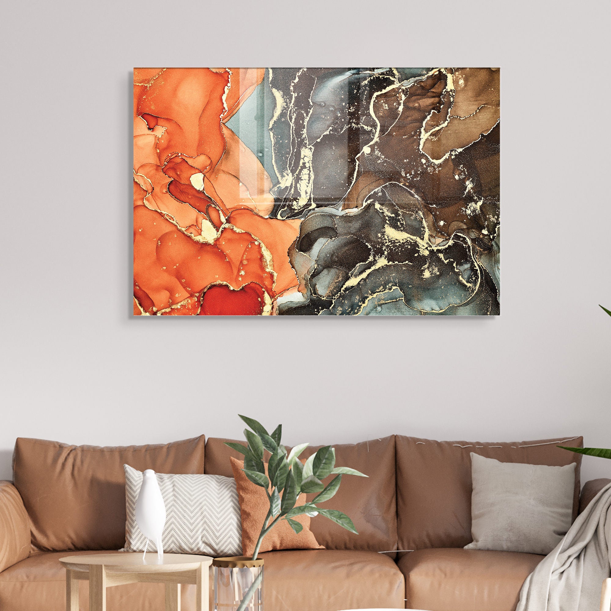 Quadro Decorativo em Vidro Temperado Multicolor 50x70cm - Arte Moderna para Transformar o Seu Espaço
