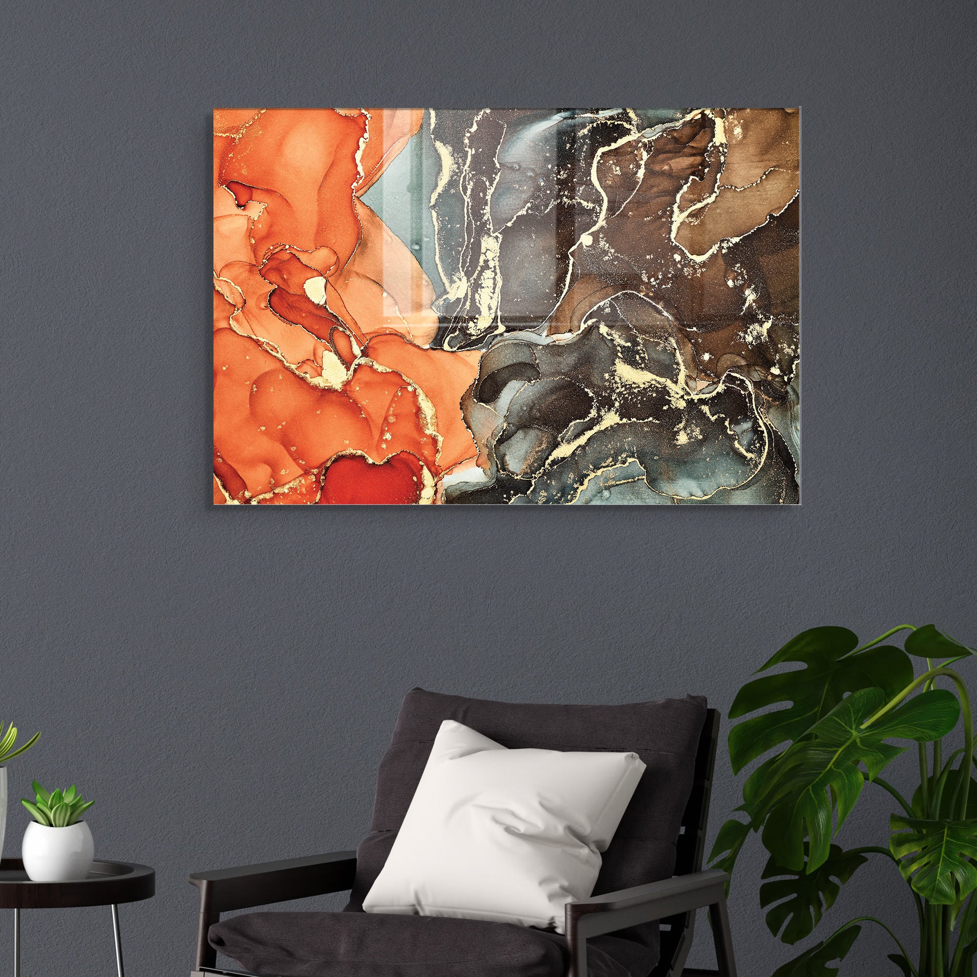 Quadro Decorativo em Vidro Temperado Multicolor 45x65cm - Arte Moderna para Transformar o Seu Espaço