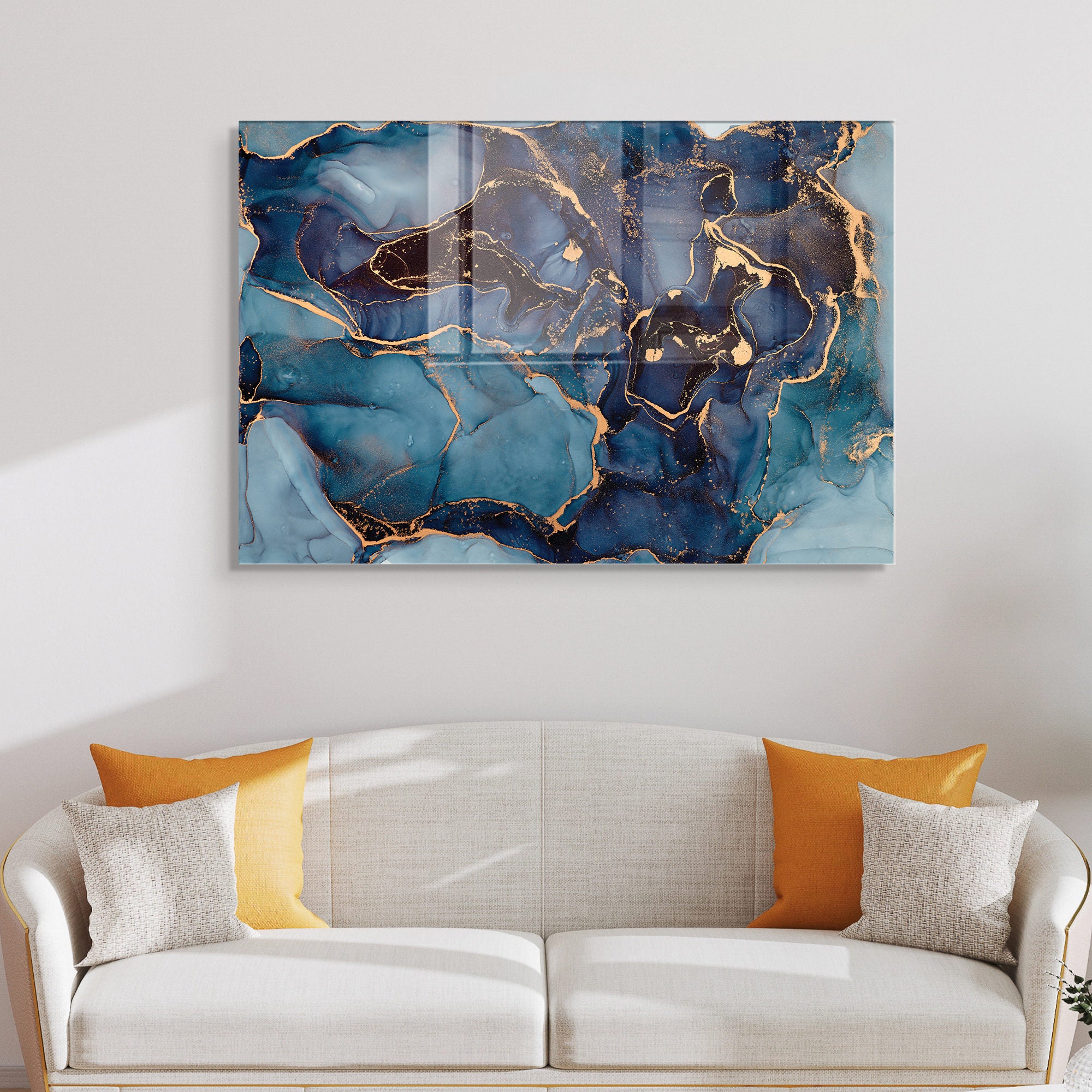 Quadro Decorativo em Vidro Temperado Multicolor 30x45cm - Arte Moderna para Decoração de Interiores