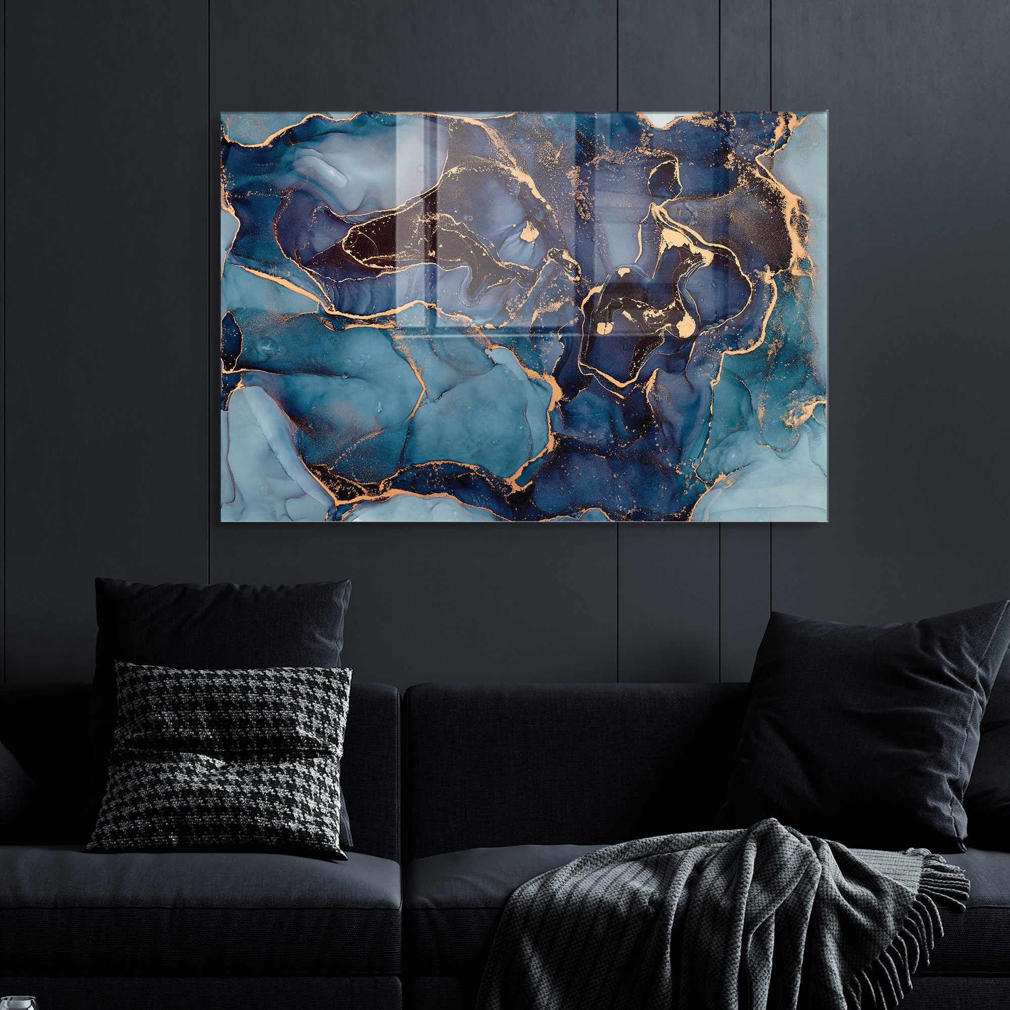 Quadro Decorativo em Vidro Temperado Multicolor 30x45cm - Arte Moderna para Decoração de Interiores