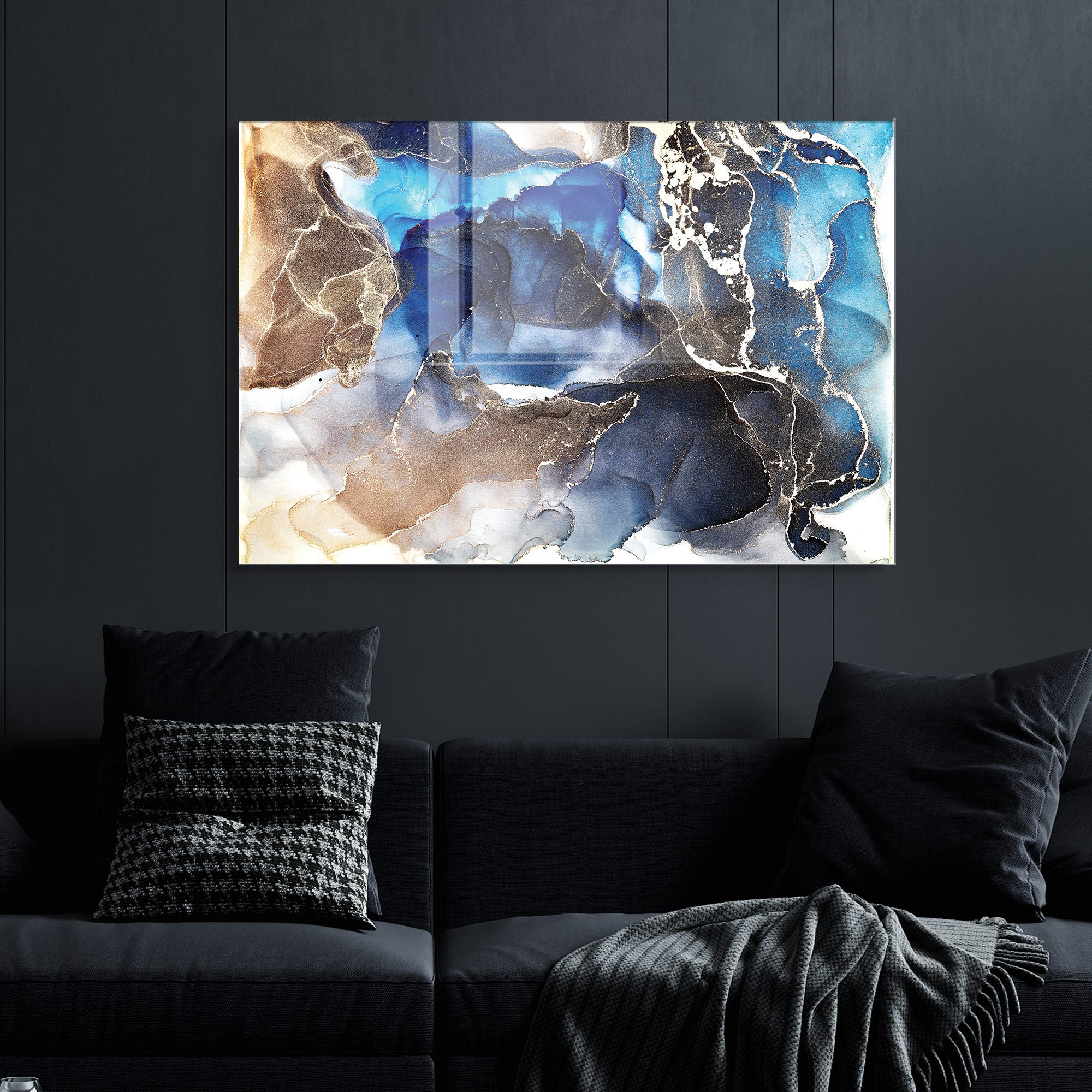 Quadro Decorativo em Vidro Temperado Multicolor 50x70cm - Arte Moderna para Transformar o Seu Espaço
