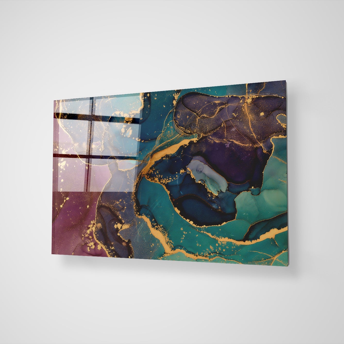 Quadro Decorativo em Vidro Temperado Multicolor 70x100cm - Arte Moderna para Transformar o Seu Espaço