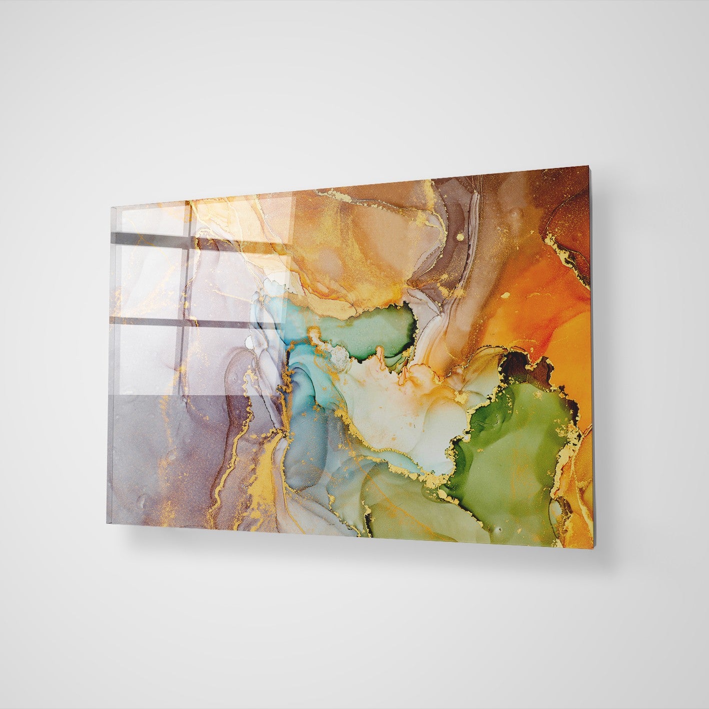 Quadro Decorativo em Vidro Temperado Multicolor 70x100cm - Arte Moderna para Transformar o Seu Espaço