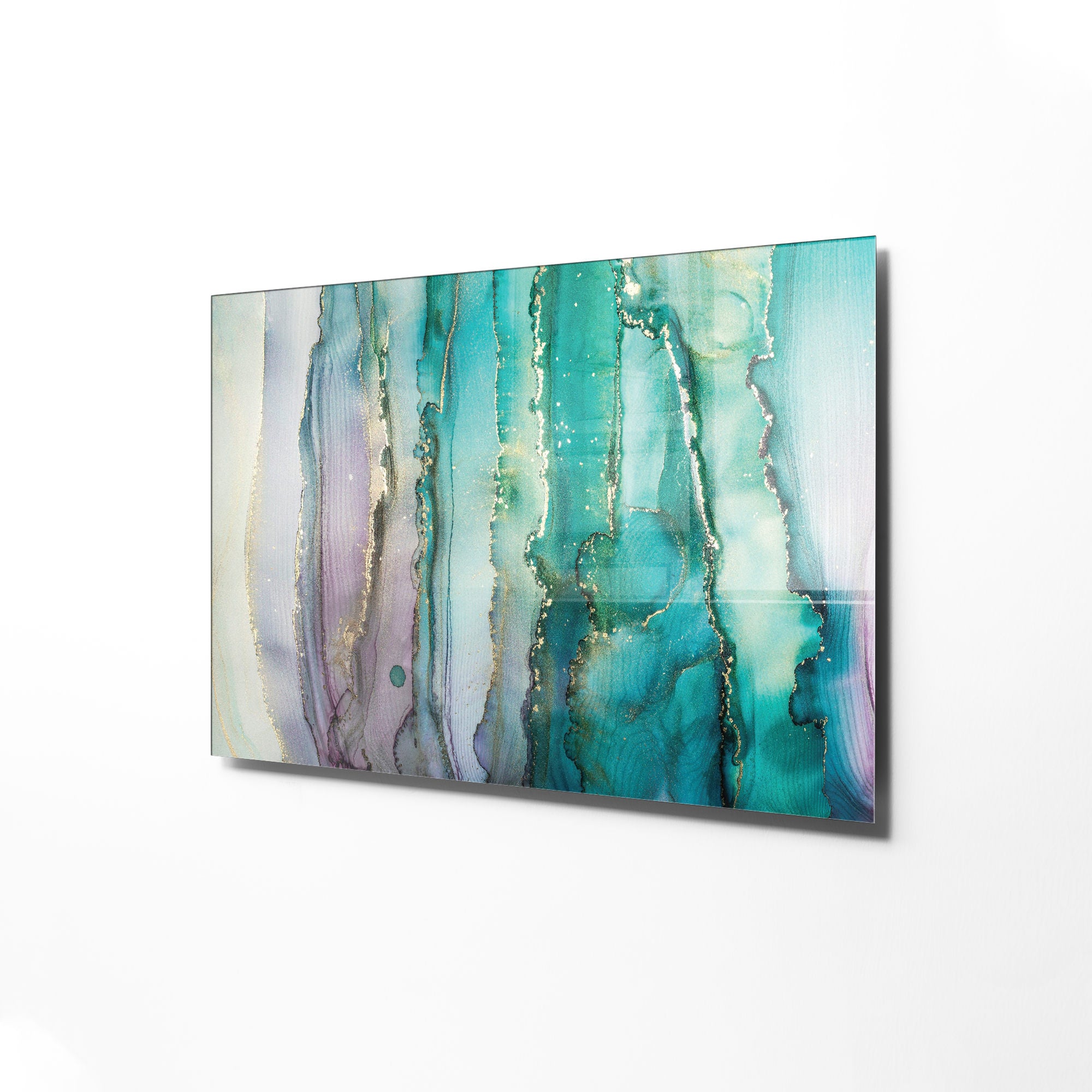 Quadro Decorativo em Vidro Temperado Multicolor 50x70cm - Arte Moderna para Transformar o Seu Espaço