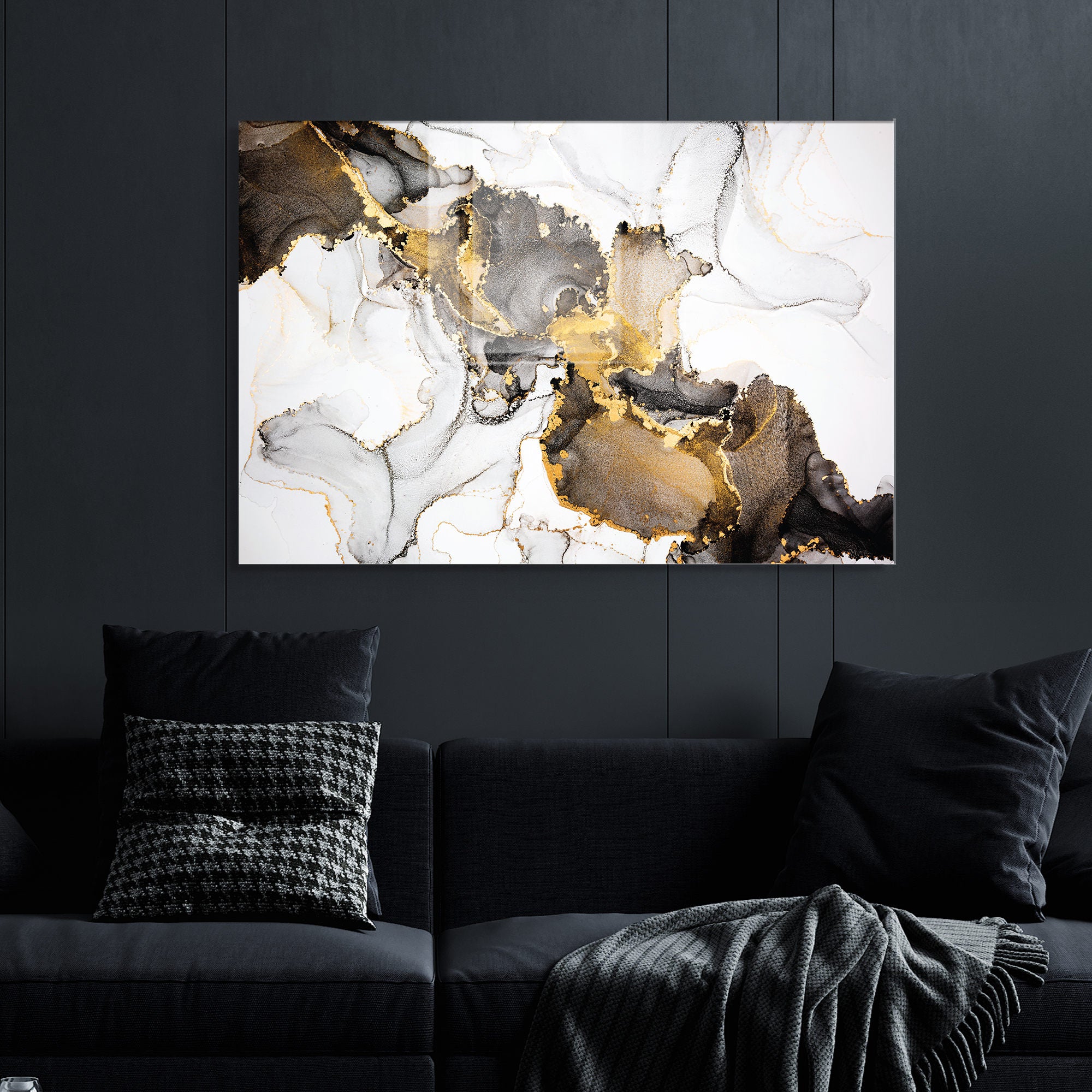 Quadro Decorativo em Vidro Temperado Multicolor 50x70cm - Arte Moderna para Transformar o Seu Espaço