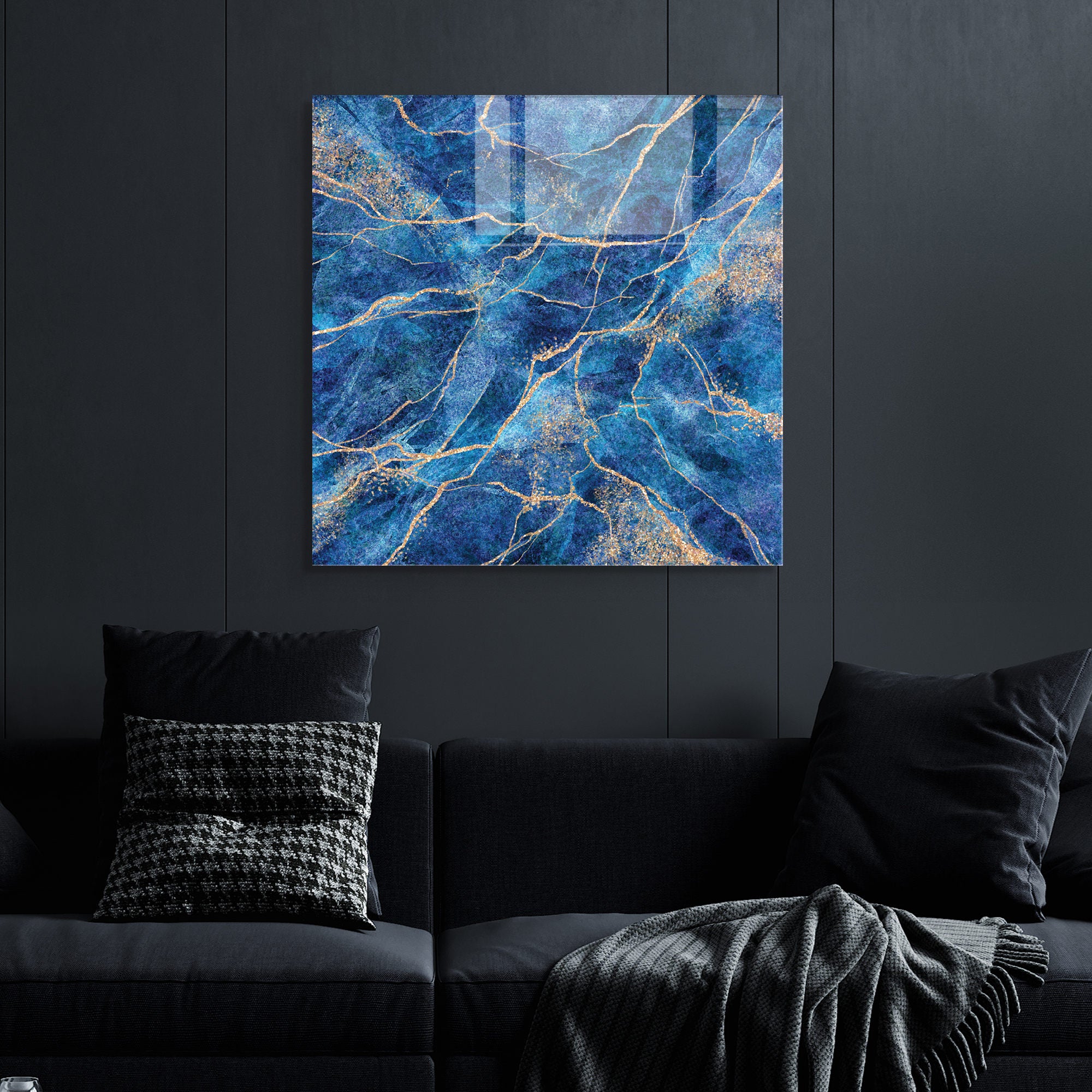 Quadro Decorativo em Vidro Temperado Multicolor 60x60cm - Arte Moderna para Transformar o Seu Espaço