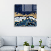 Pintura Decorativa em Vidro Temperado Multicolor 40x40cm - Arte Moderna para Decoração de Interiores