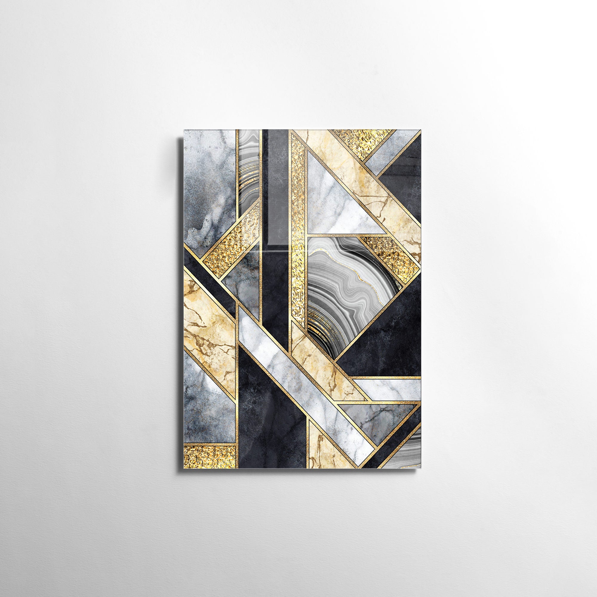 Quadro Decorativo em Vidro Temperado Multicolor 50x70cm - Arte Moderna para Transformar o Seu Espaço