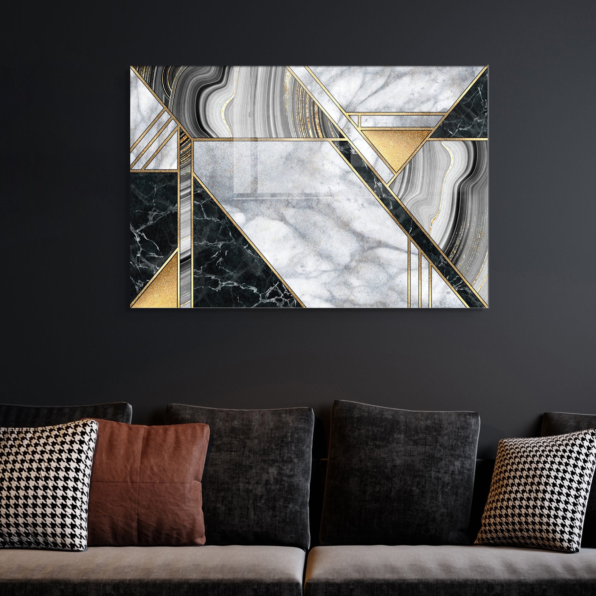 Quadro Decorativo em Vidro Temperado Multicolor 50x70cm - Arte Moderna para Transformar o Seu Espaço