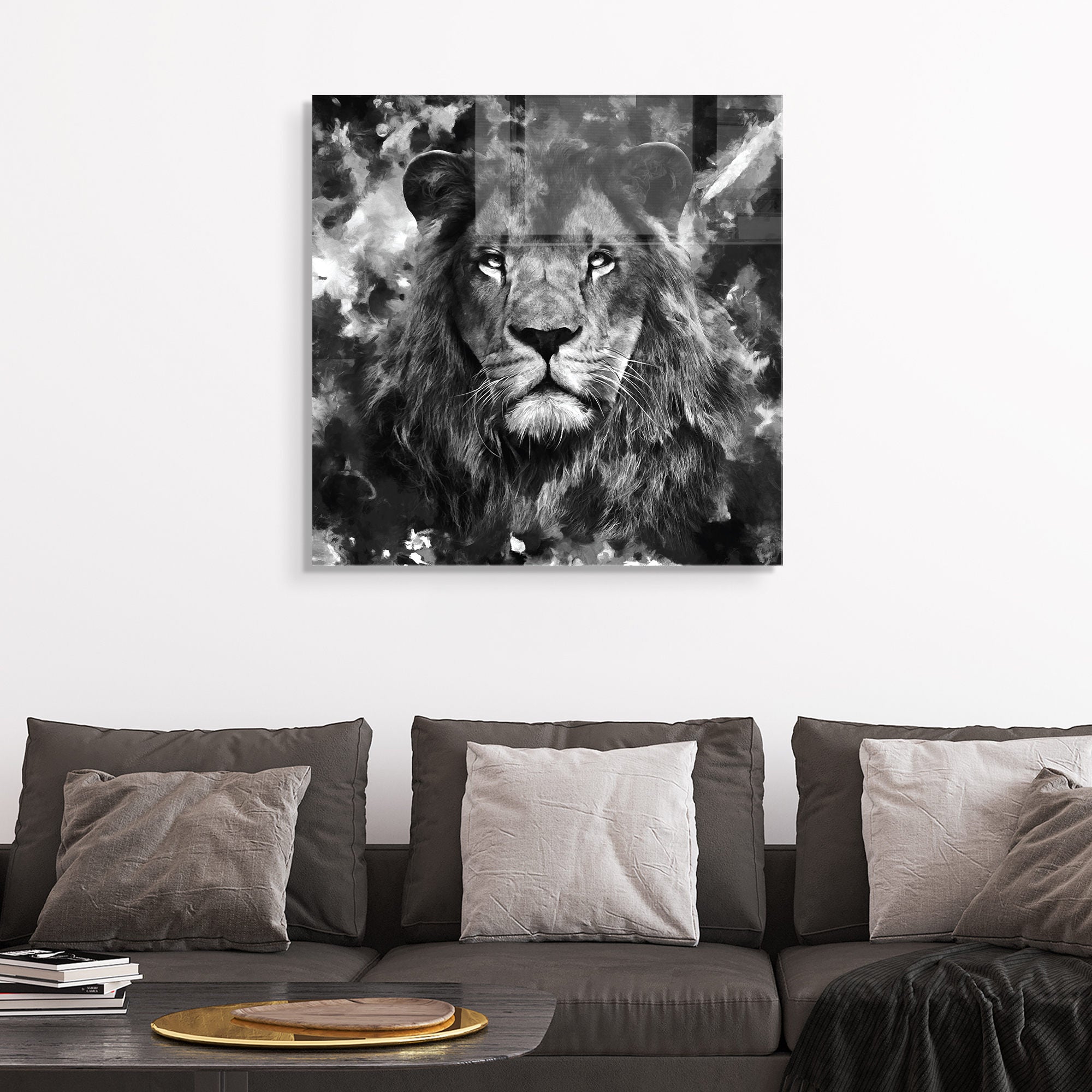 Quadro Decorativo em Vidro Temperado Multicolor 60x60cm - Arte Moderna para Transformar o Seu Espaço