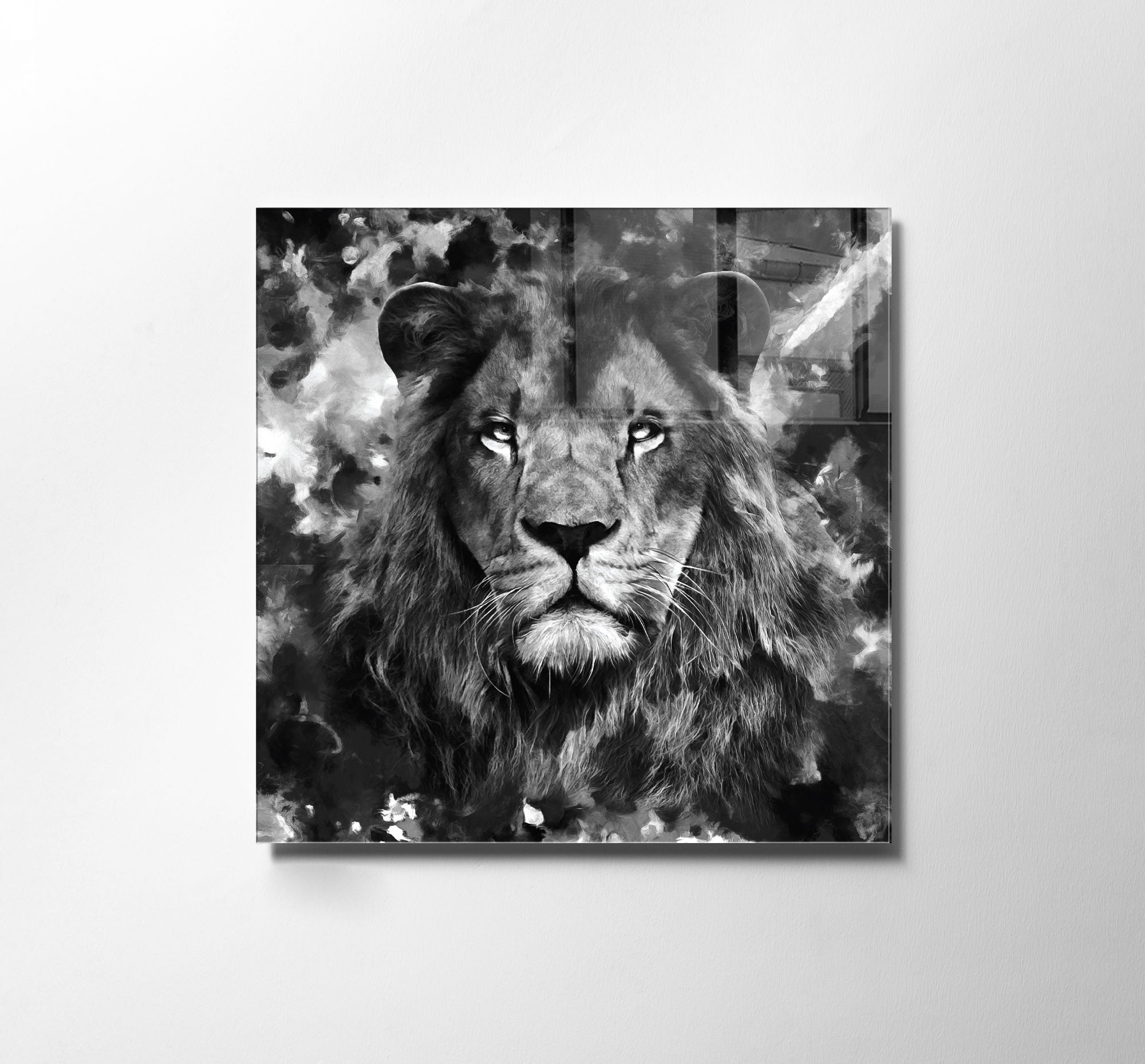 Quadro Decorativo em Vidro Temperado Multicolor 60x60cm - Arte Moderna para Transformar o Seu Espaço