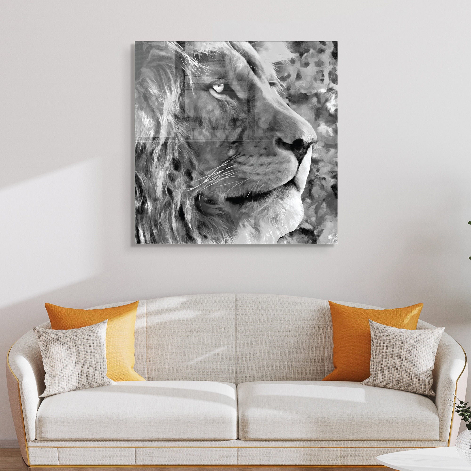 Quadro Decorativo em Vidro Temperado Multicolor 60x60cm - Arte Moderna para Transformar o Seu Espaço