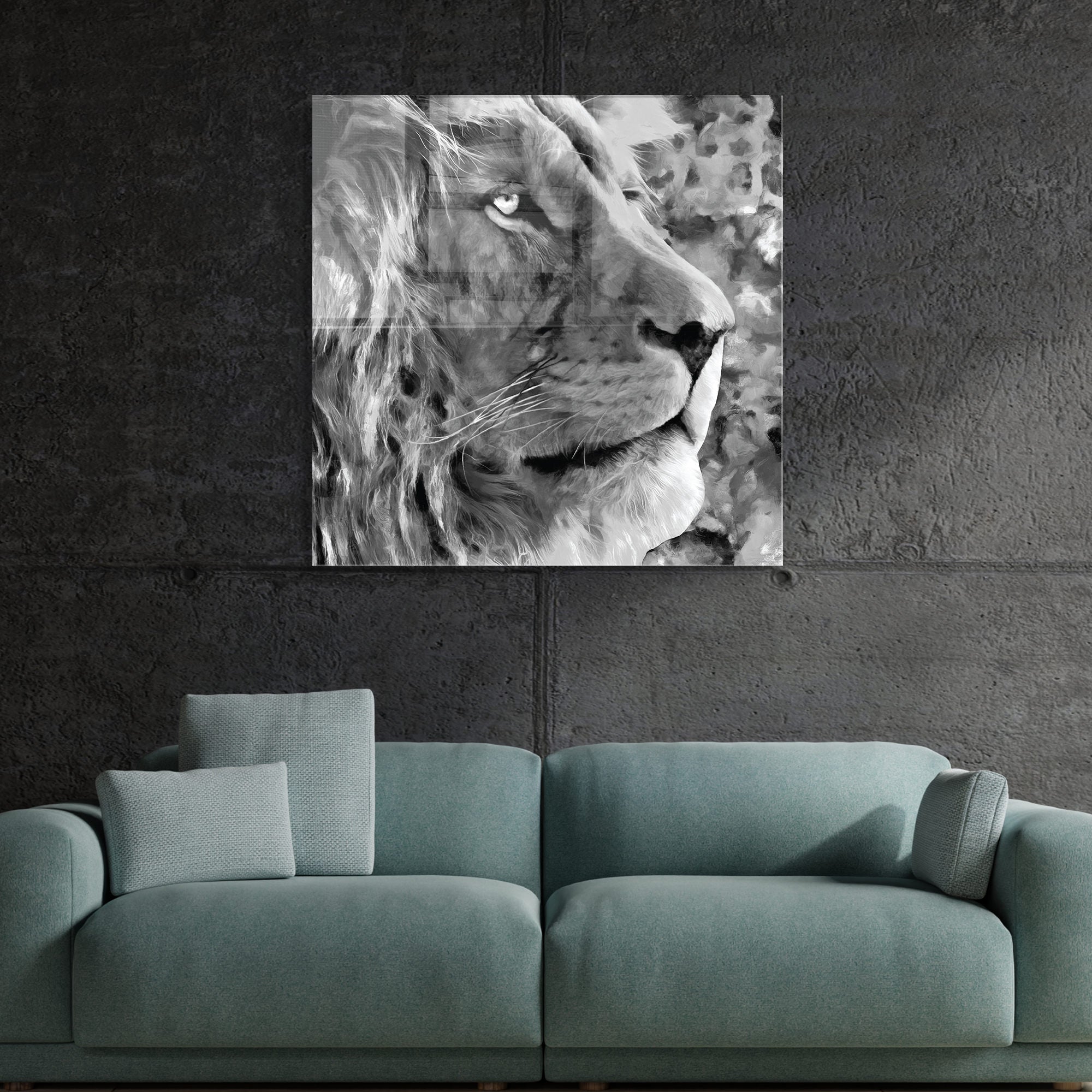 Quadro Decorativo em Vidro Temperado Multicolor 60x60cm - Arte Moderna para Transformar o Seu Espaço