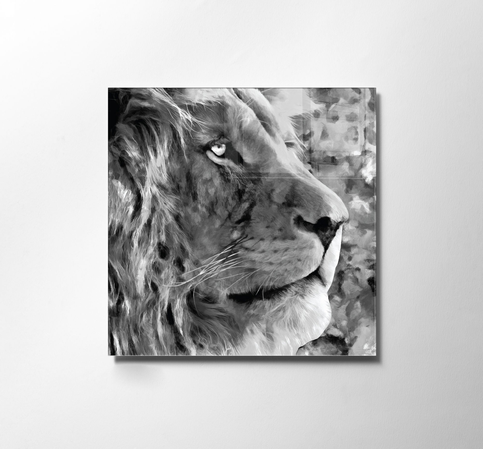 Quadro Decorativo em Vidro Temperado Multicolor 60x60cm - Arte Moderna para Transformar o Seu Espaço