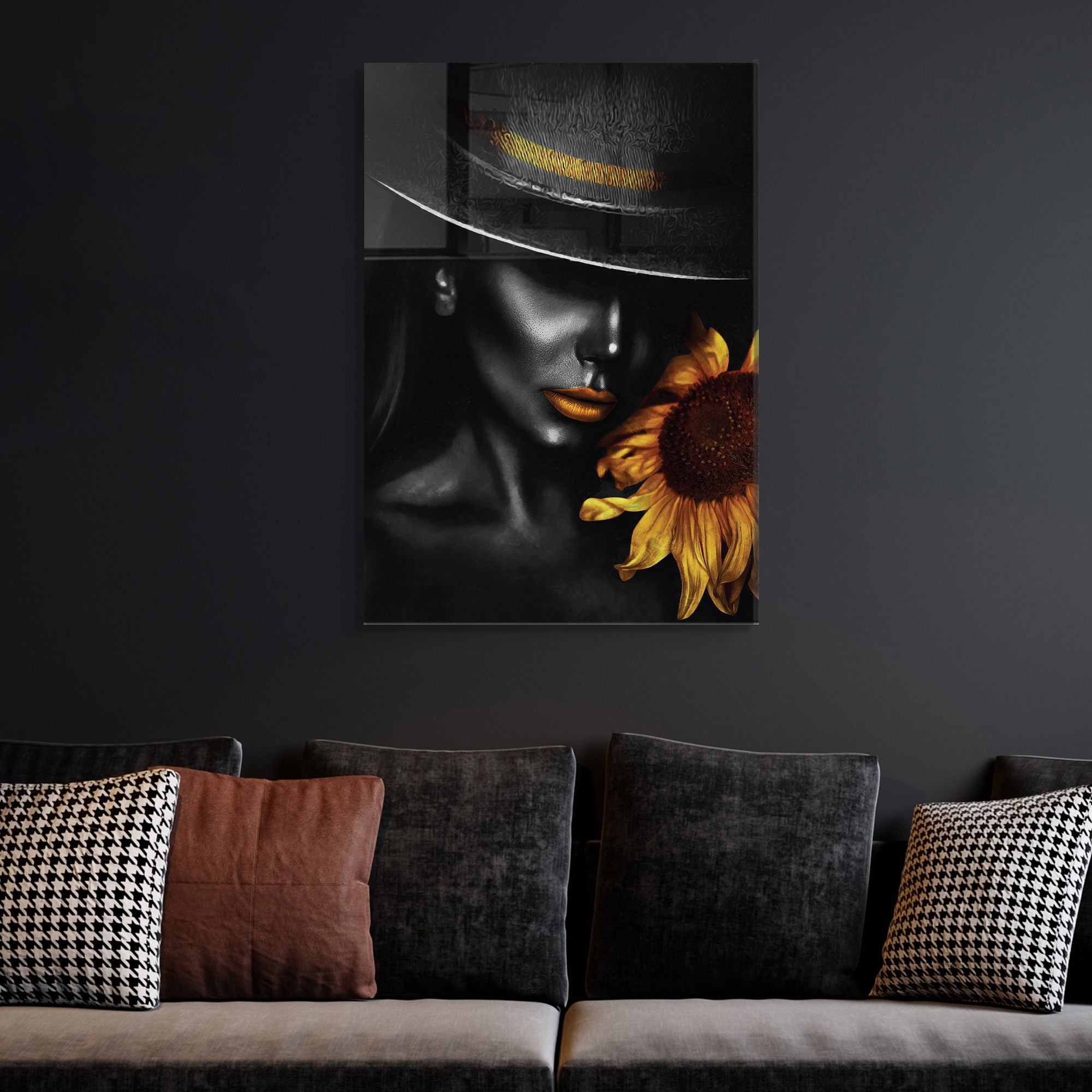 Quadro Decorativo em Vidro Temperado Multicolor 45x65cm - Arte Moderna para Transformar o Seu Espaço