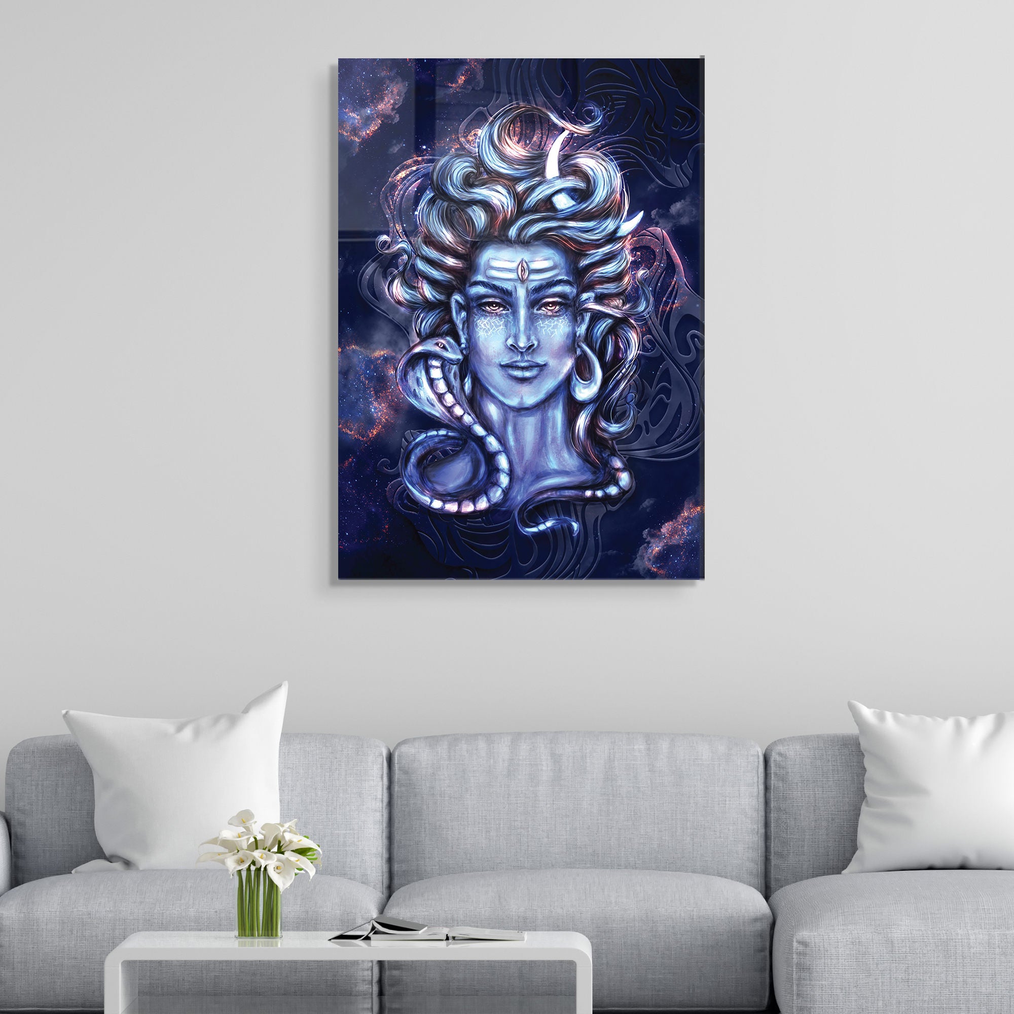 Quadro Decorativo em Vidro Temperado Multicolor 70x100cm - Arte Moderna para Transformar o Seu Espaço