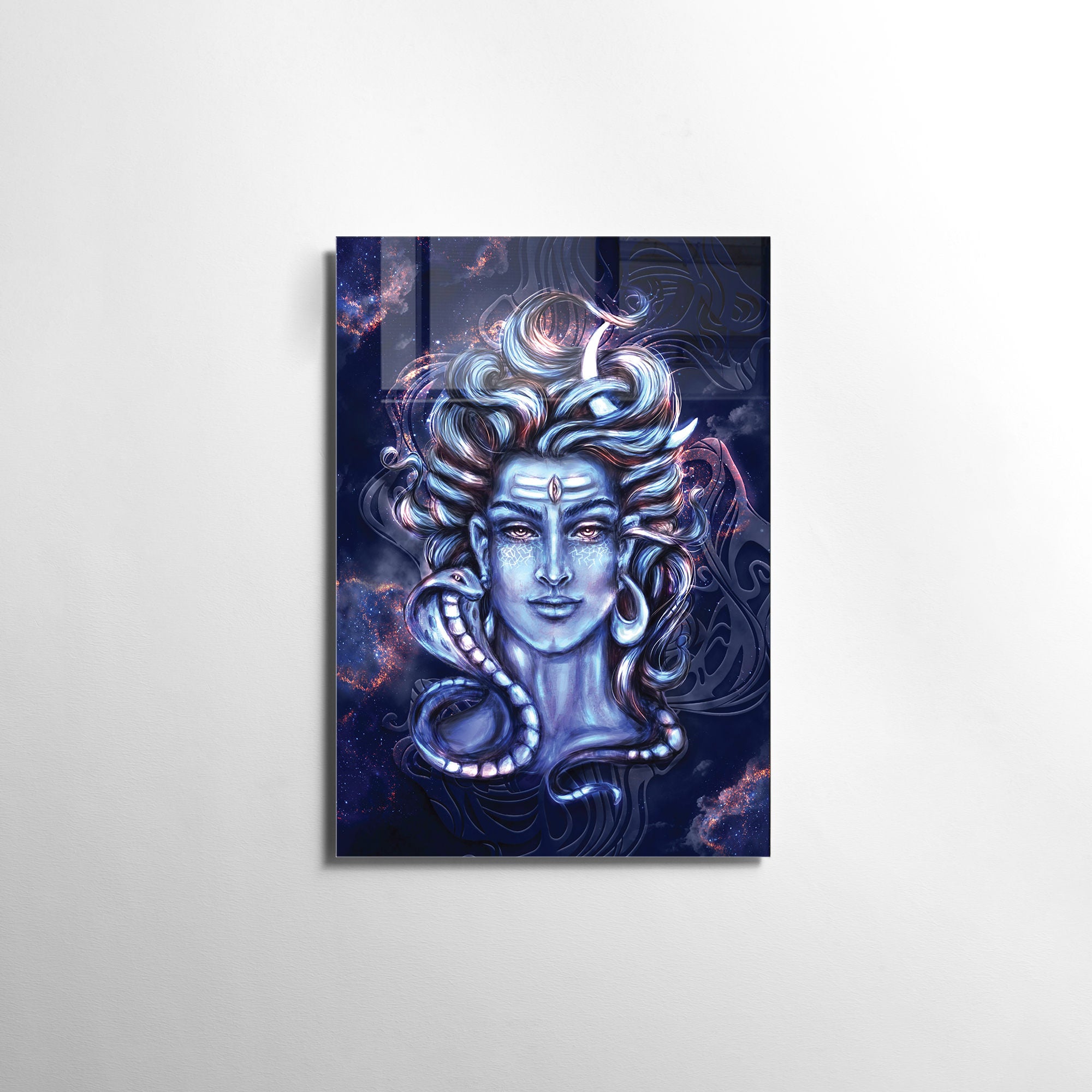 Quadro Decorativo em Vidro Temperado Multicolor 45x65cm - Arte Moderna para Transformar o Seu Espaço