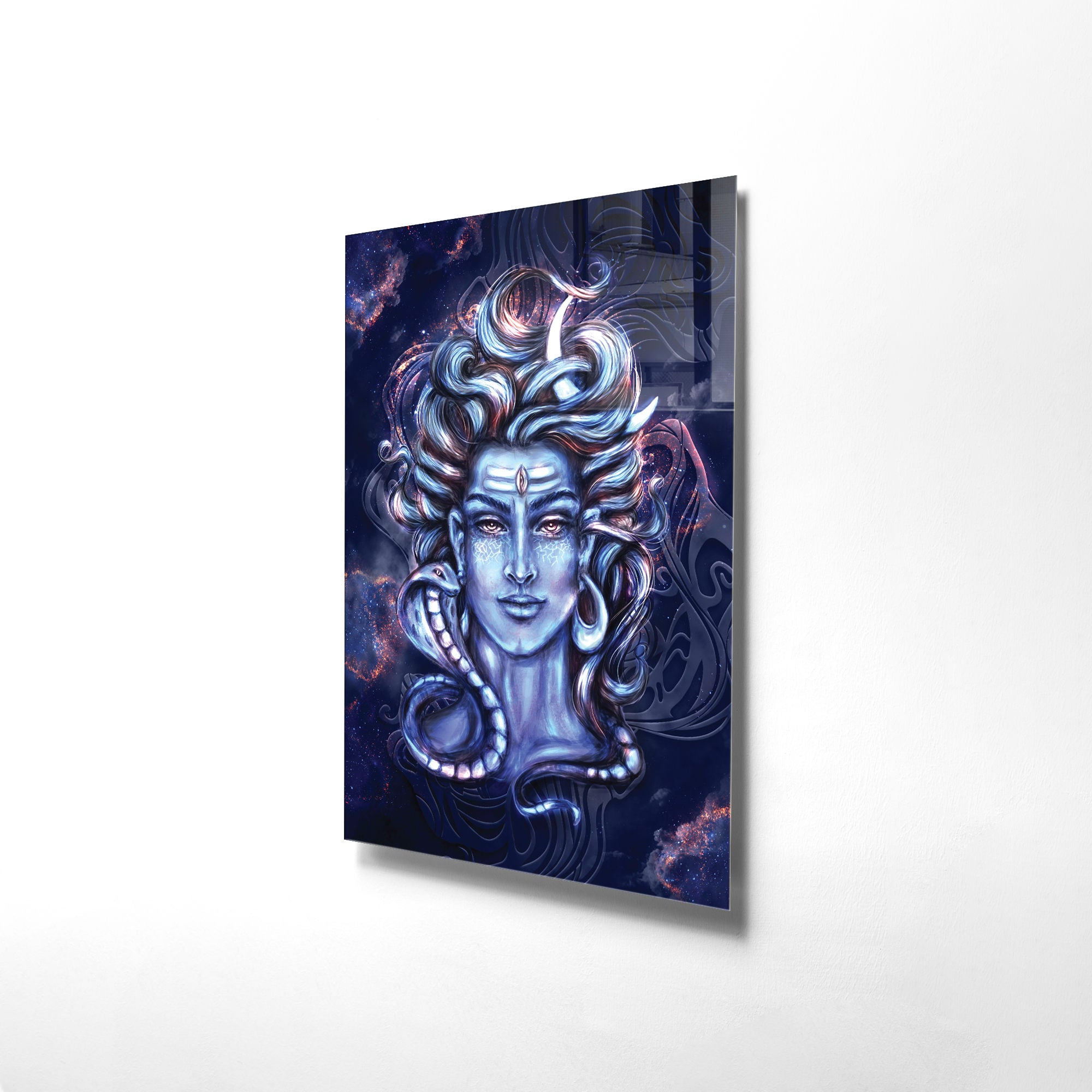 Quadro Decorativo em Vidro Temperado Multicolor 45x65cm - Arte Moderna para Transformar o Seu Espaço