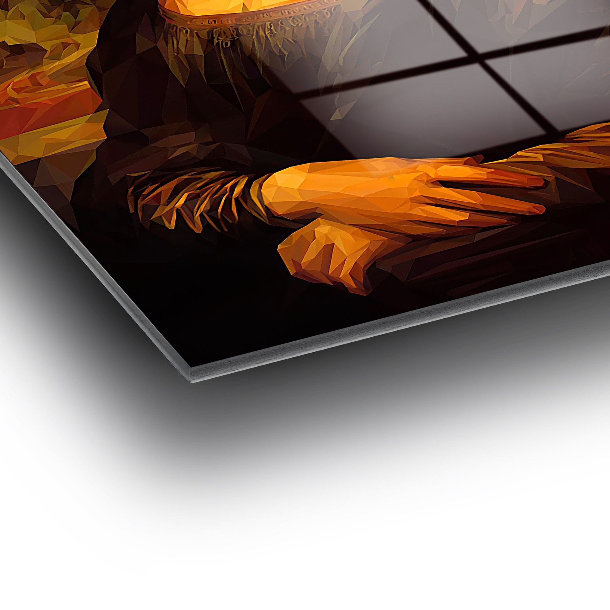 Arte Decorativa em Vidro Temperado UV-034 - Pintura Multicolor 70x100cm - Qualidade Premium 4mm